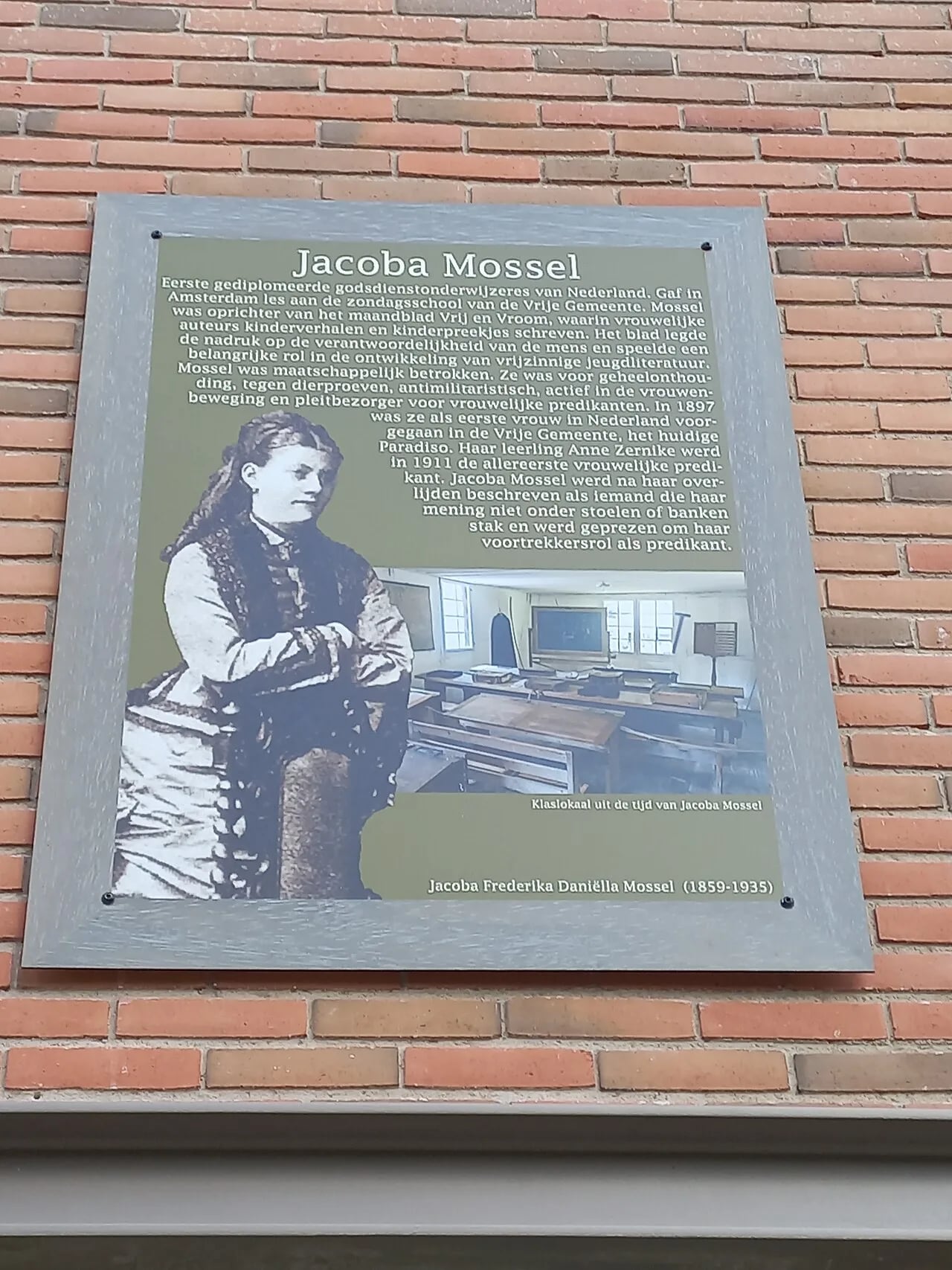 Portrait of Jacoba Mossel (1859–1935) – memorial page