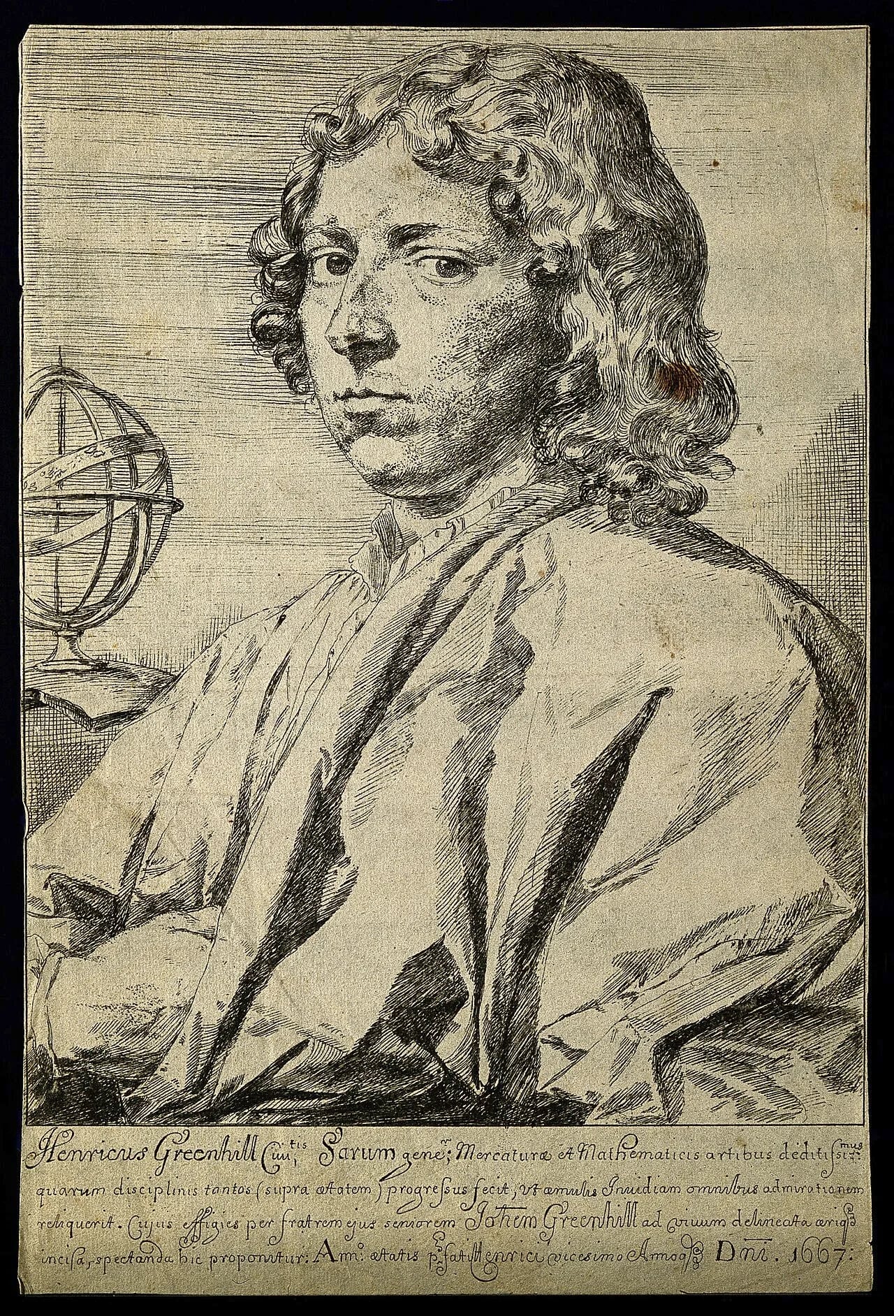 Portrait of Henry Greenhill (1646–1708) – memorial page