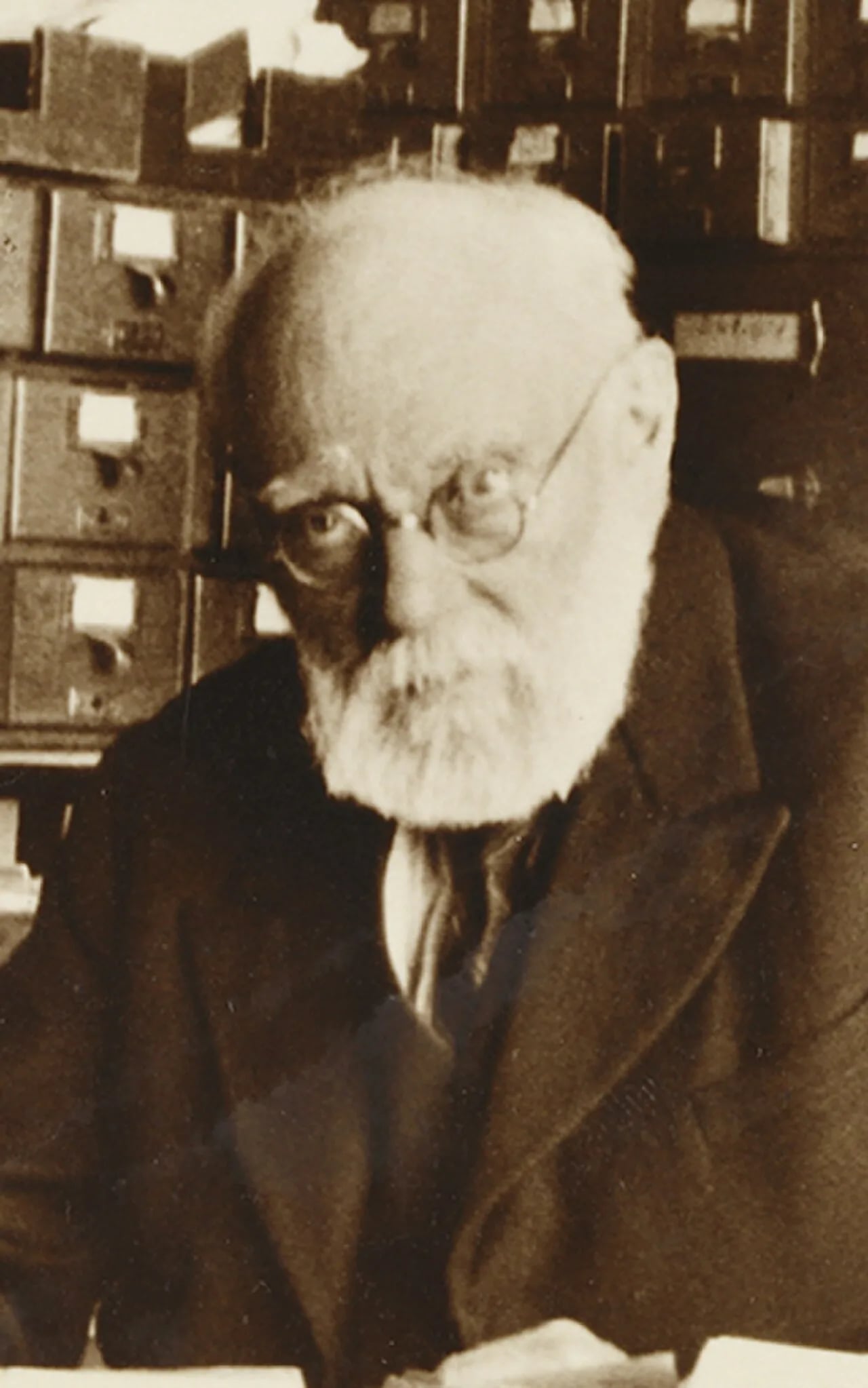 Porträt von Paul Otlet (1868–1944) – Gedenkseite