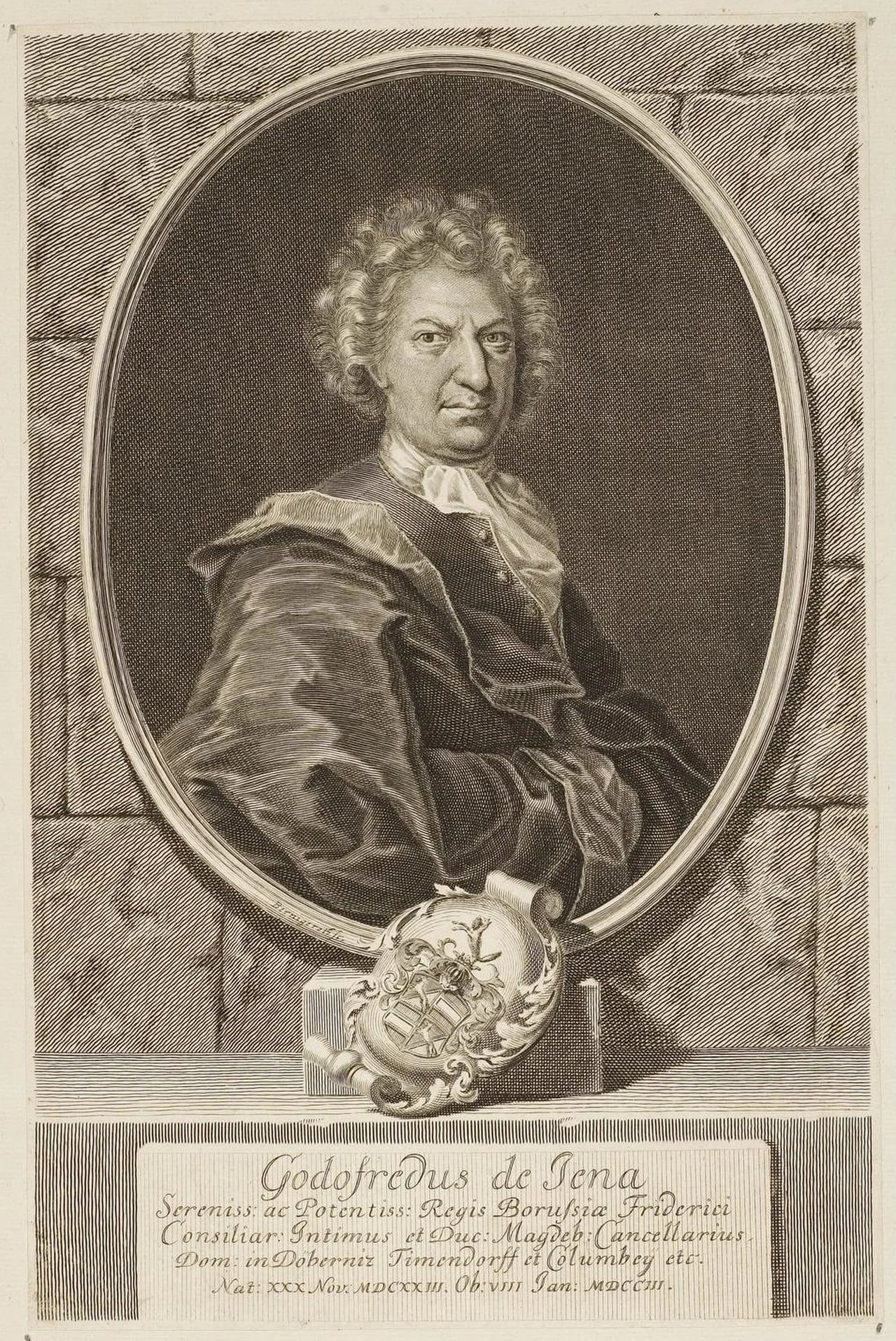Portrait of Gottfried von Jena (1624–1703) – memorial page