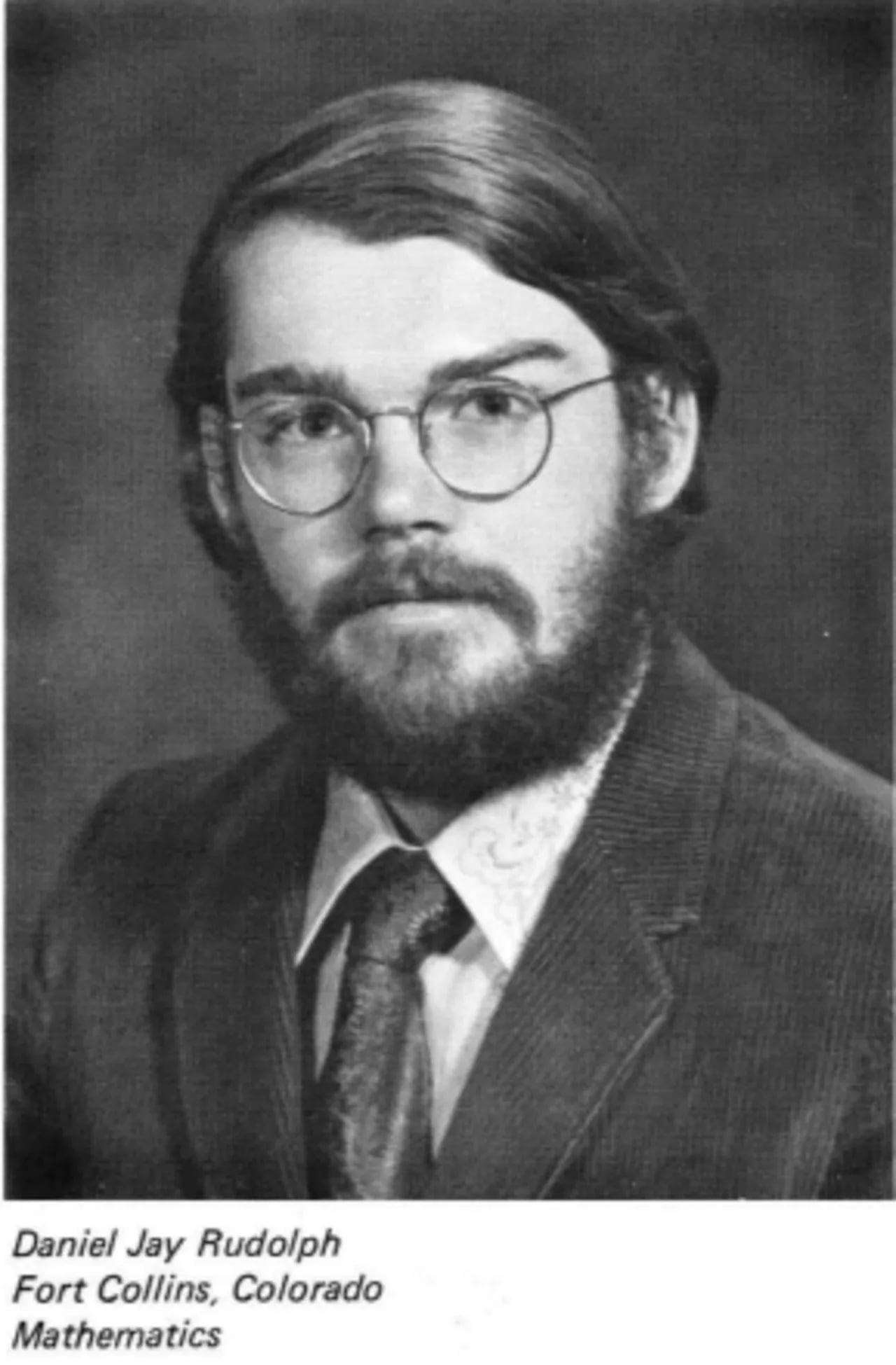 Portrait of Daniel J. Rudolf (1949–2010) – memorial page