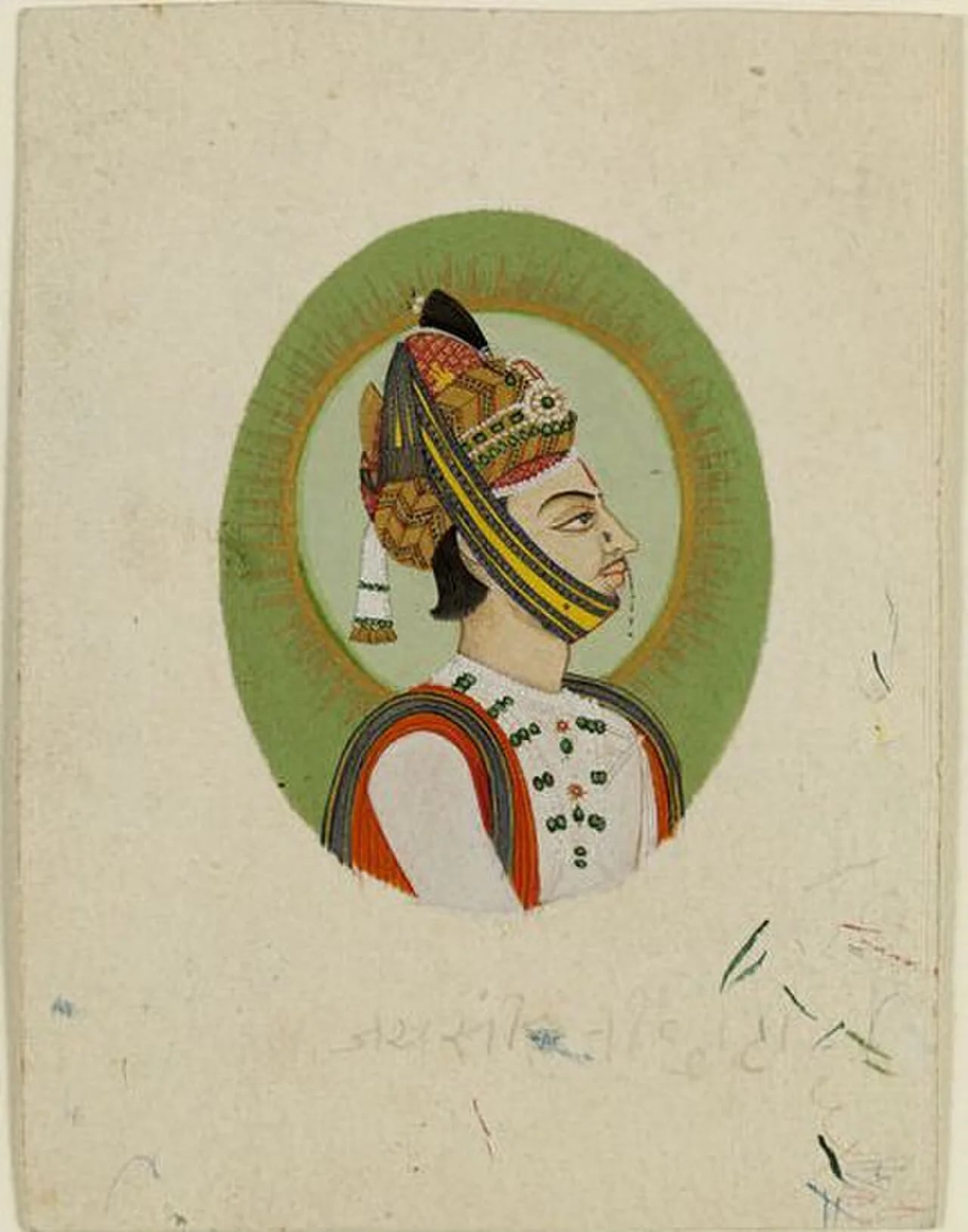 Porträt von Jai Singh III (1819–1835) – Gedenkseite