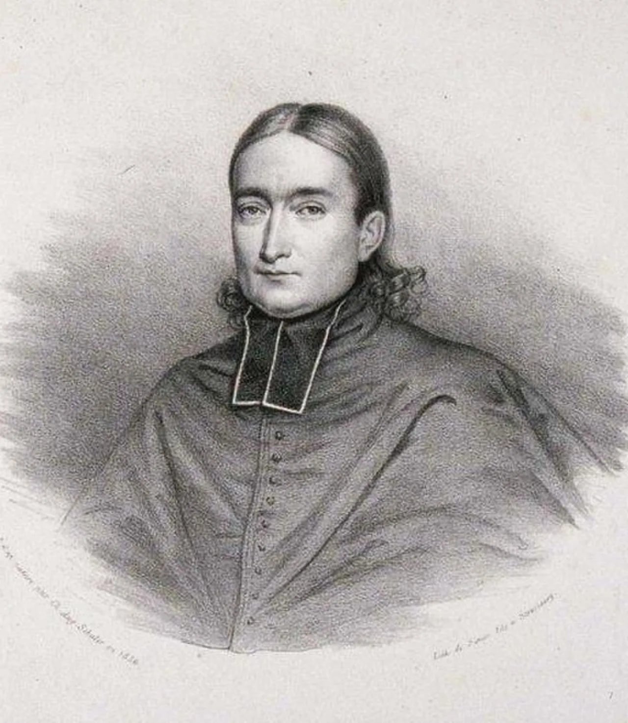 Porträt von Louis Eugène Marie Bautain (1796–1867) – Gedenkseite