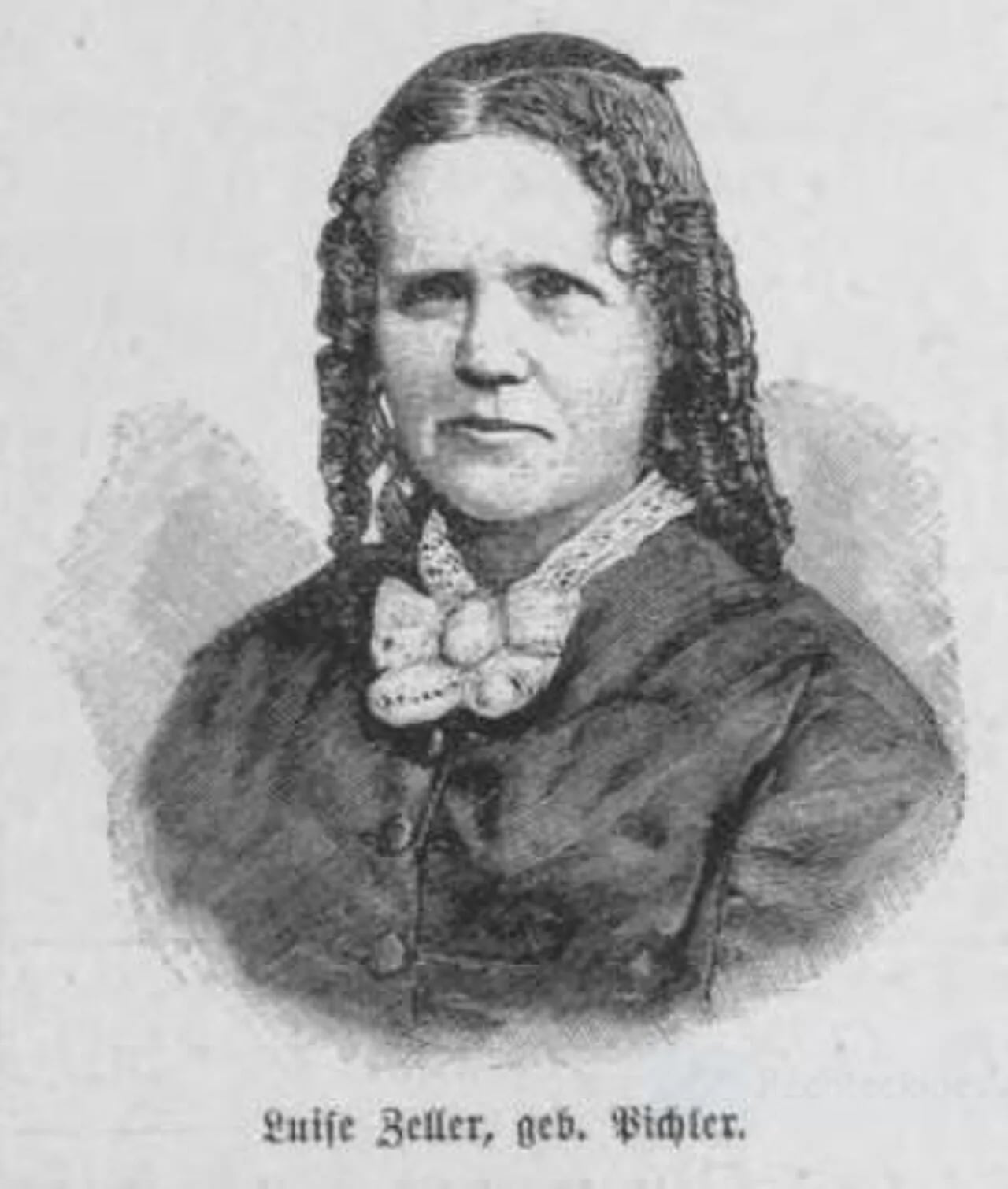Porträt von Louise Zeller (1823–1889) – Gedenkseite
