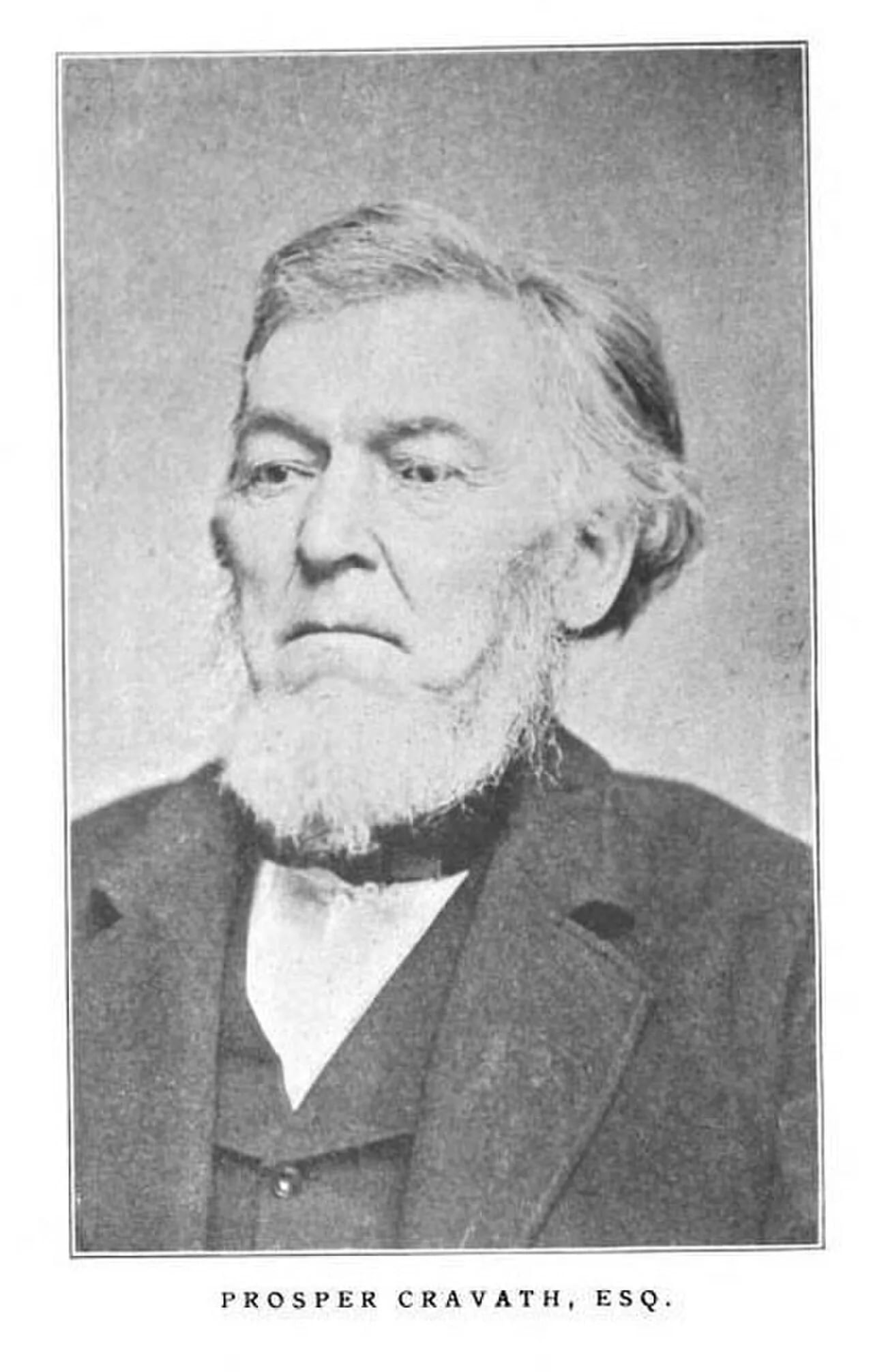Portrait of Prosper Cravath (1809–1886) – memorial page