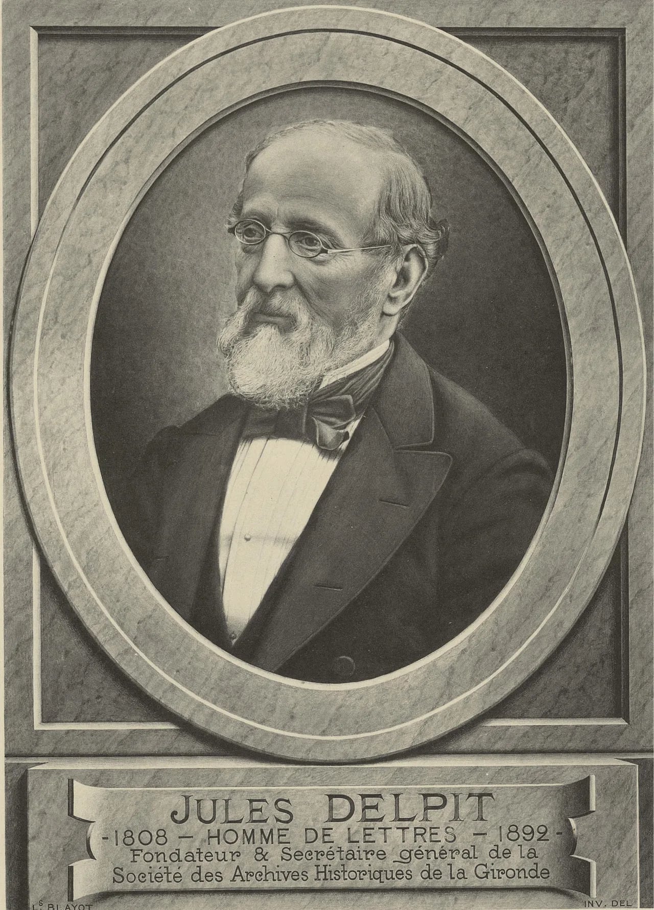Portrait of Jules Delpit (1808–1892) – memorial page