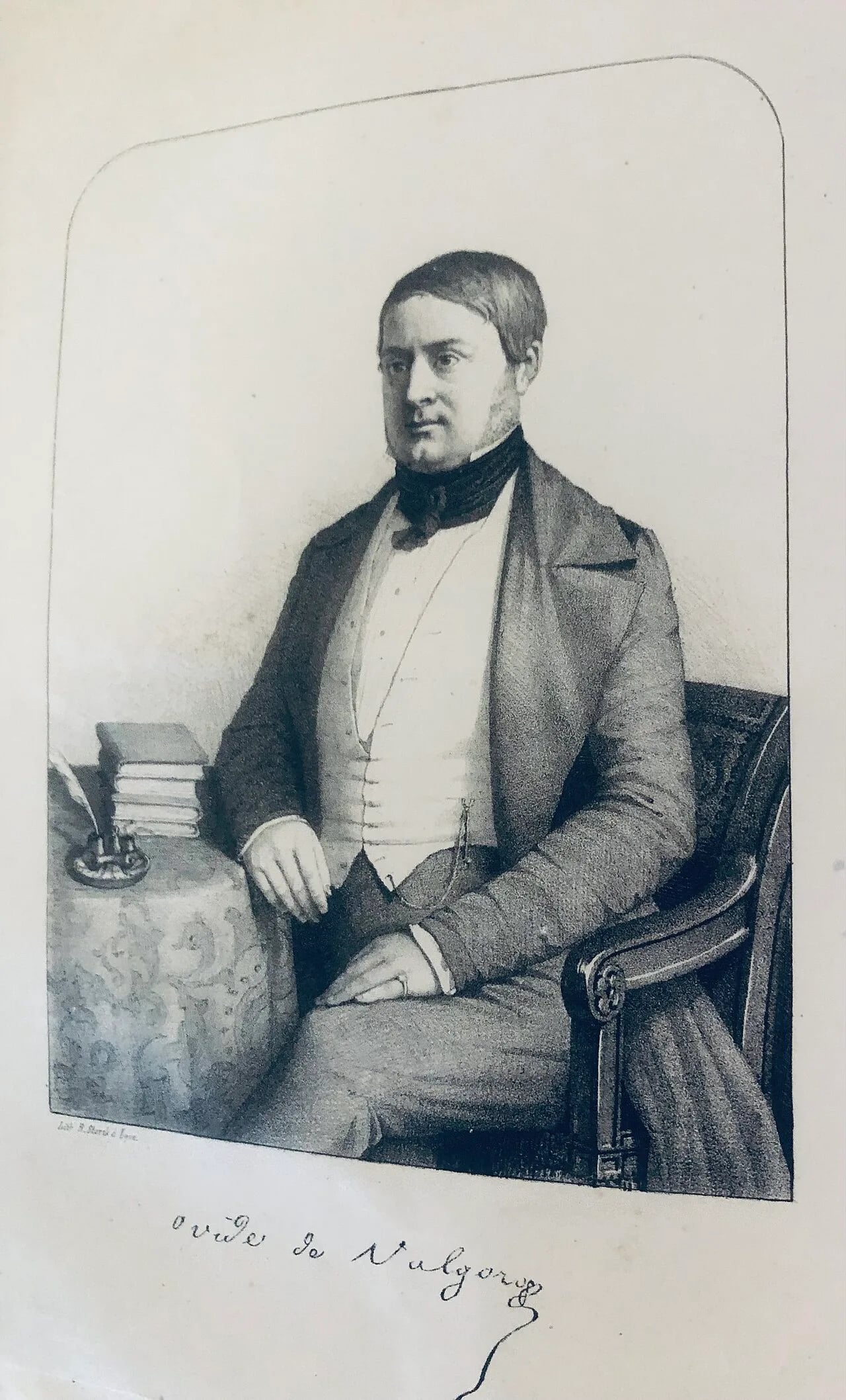 Porträt von Ovide Jossoin de Valgorge (1809–1856) – Gedenkseite