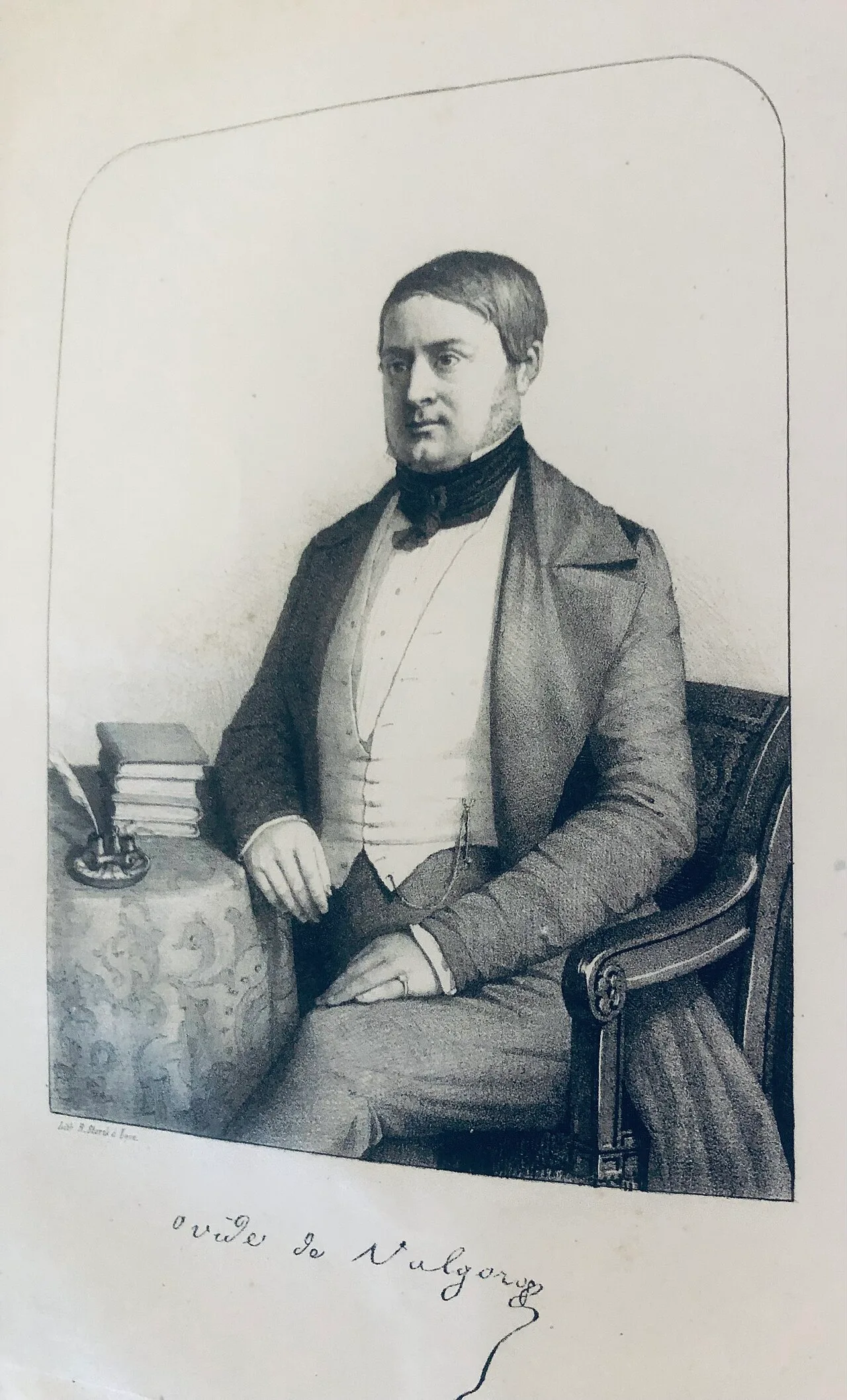 Porträt von Ovide Jossoin de Valgorge (1809–1856) – Gedenkseite