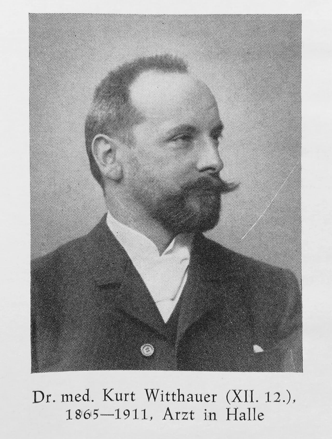 Porträt von Kurt Witthauer (1865–1911) – Gedenkseite