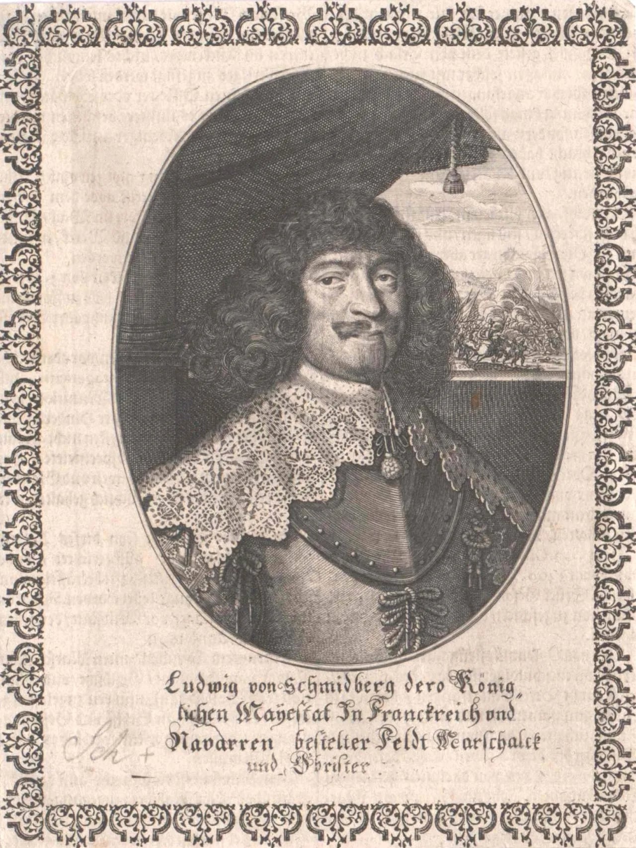 Porträt von Ludwig von Schmidberg (1594–1657) – Gedenkseite