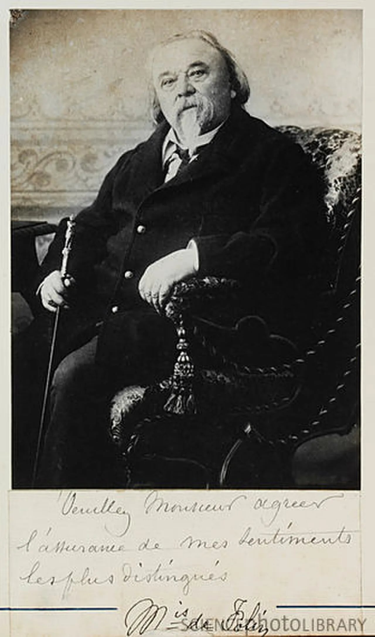 Porträt von Léopold de Folin (1817–1896) – Gedenkseite