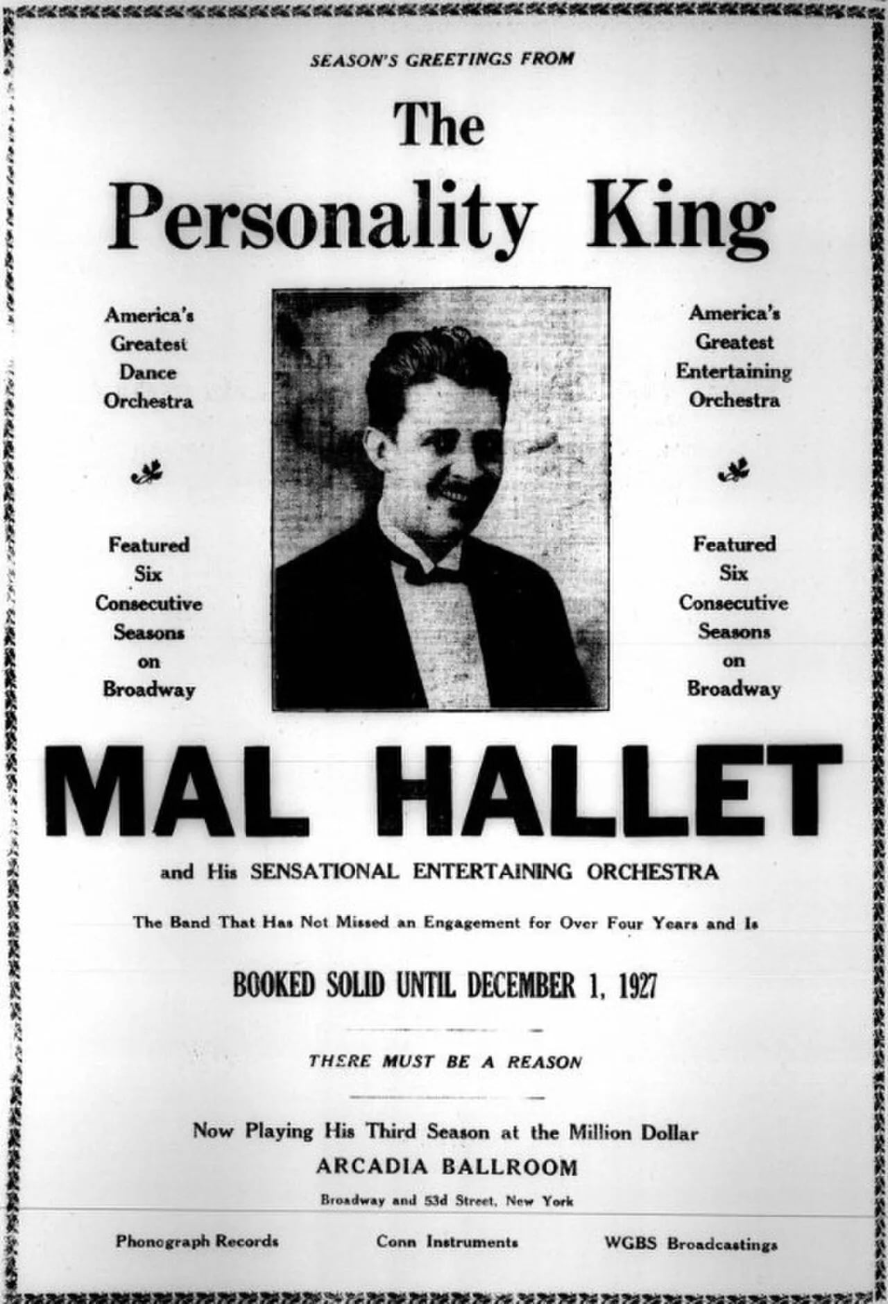 Portrait of Mal Hallett (1896–1952) – memorial page