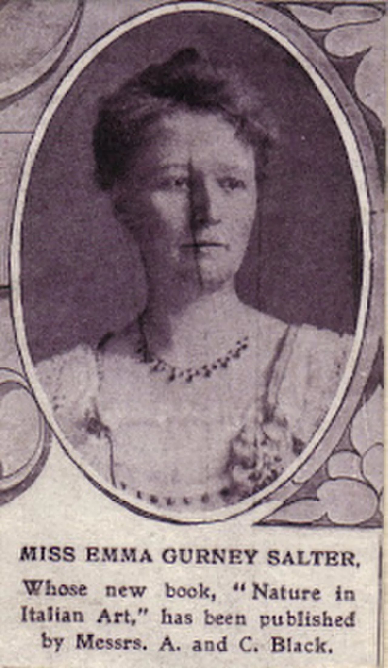 Portrait of Emma Gurney Salter (1875–1967) – memorial page