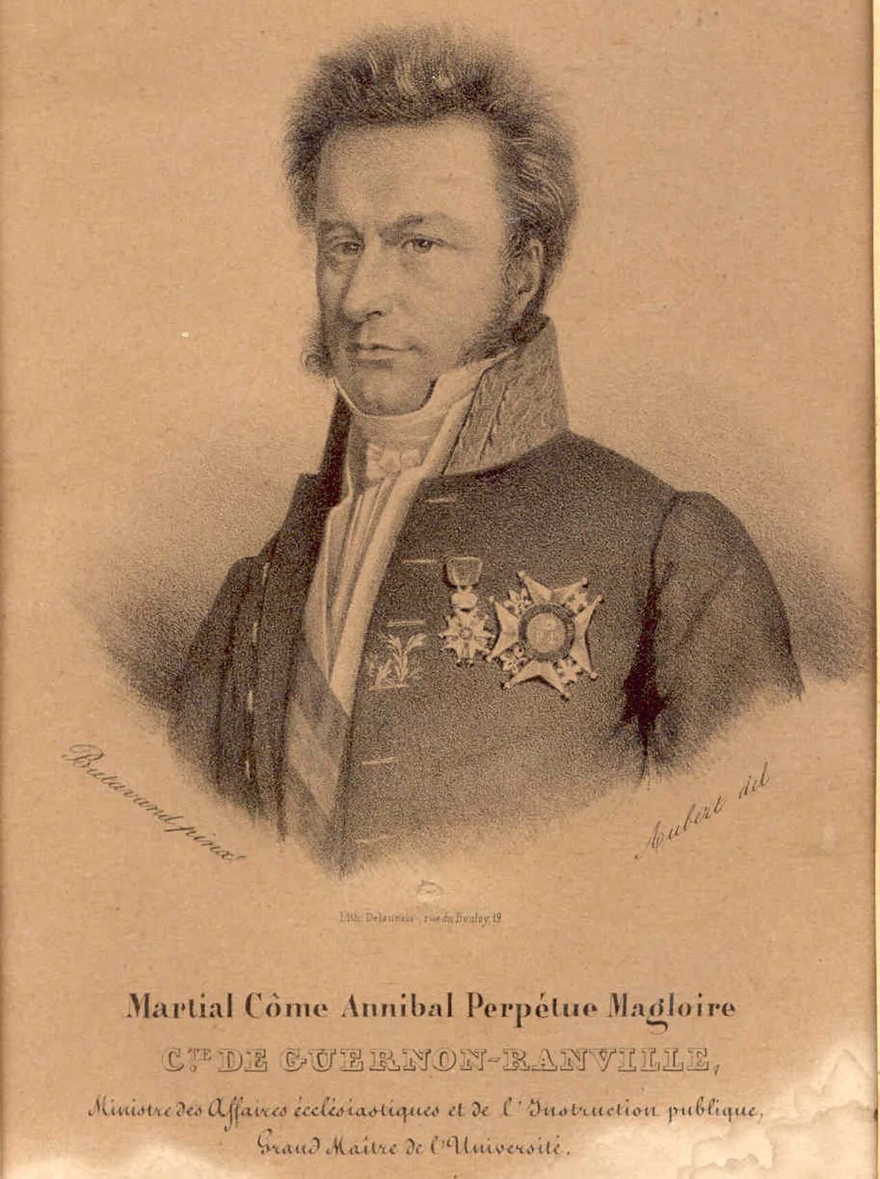 Portrait of Martial de Guernon-Ranville (1787–1866) – memorial page