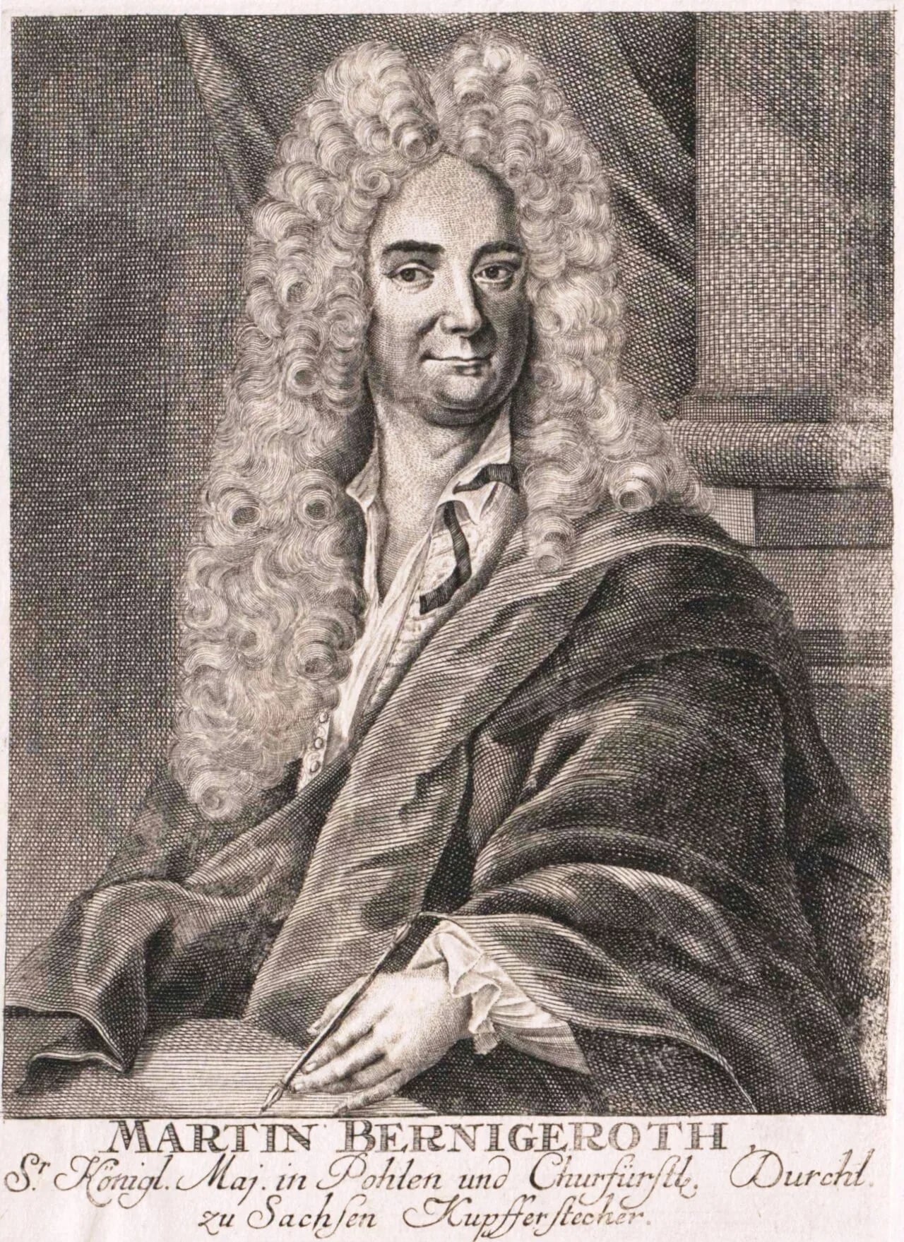 Porträt von Martin Bernigeroth (1670–1733) – Gedenkseite