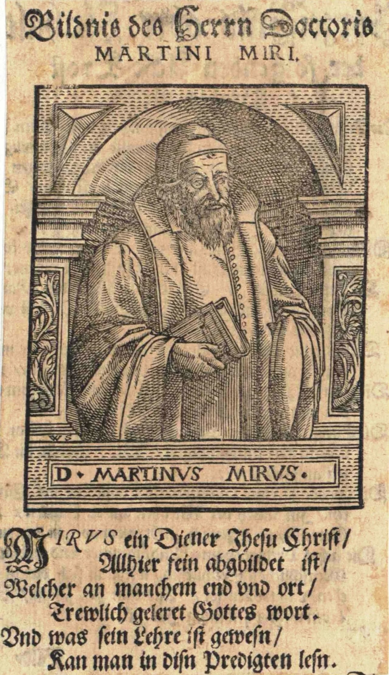 Porträt von Martin Mirus (1532–1593) – Gedenkseite