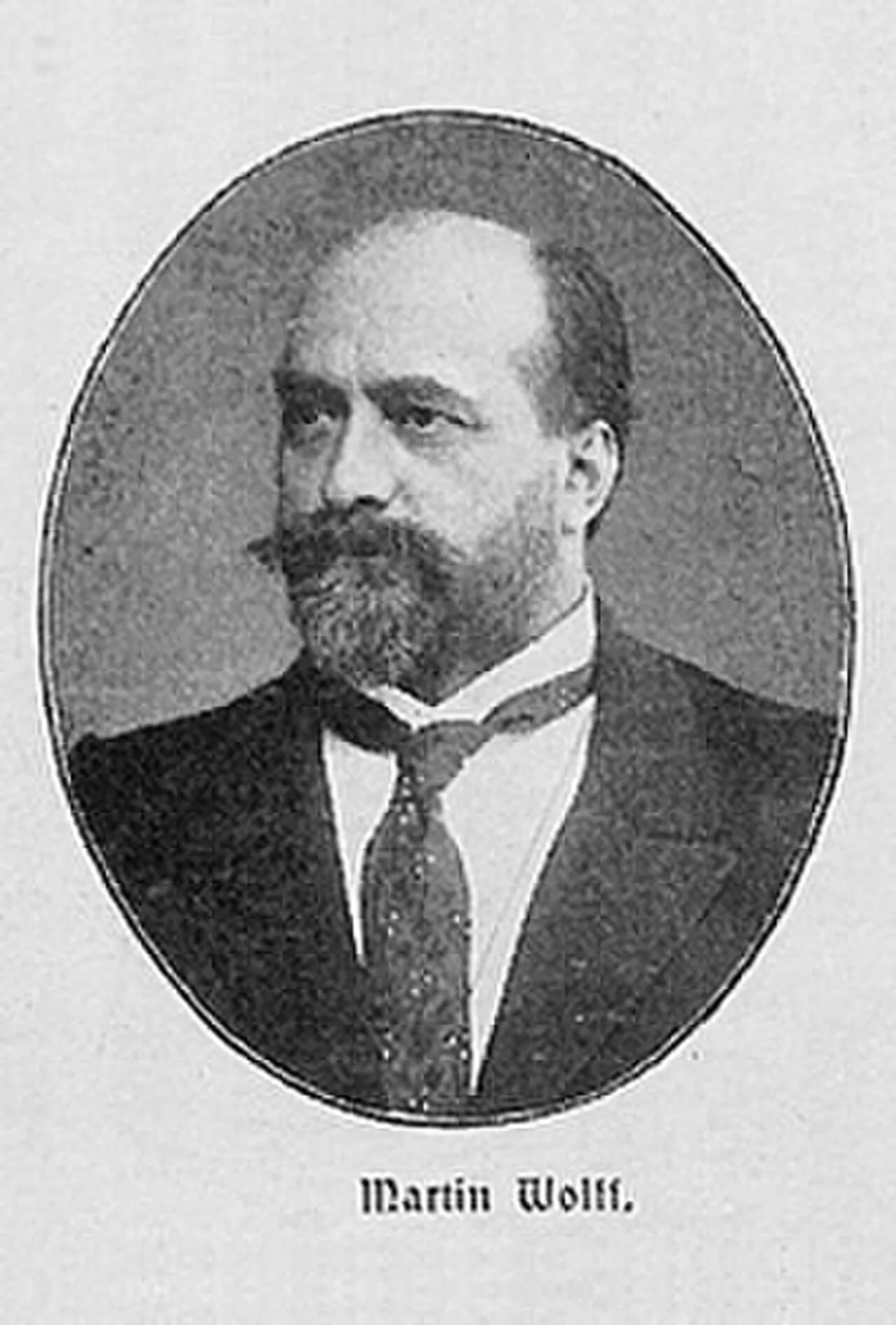 Portrait of Martin Wolff (1852–1919) – memorial page