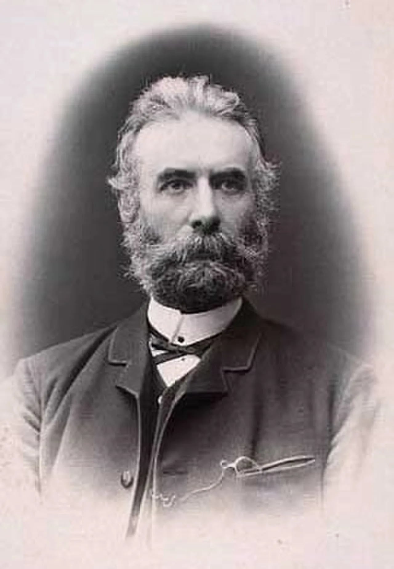 Portrait of Fredrik Bajer (1837–1922) – memorial page