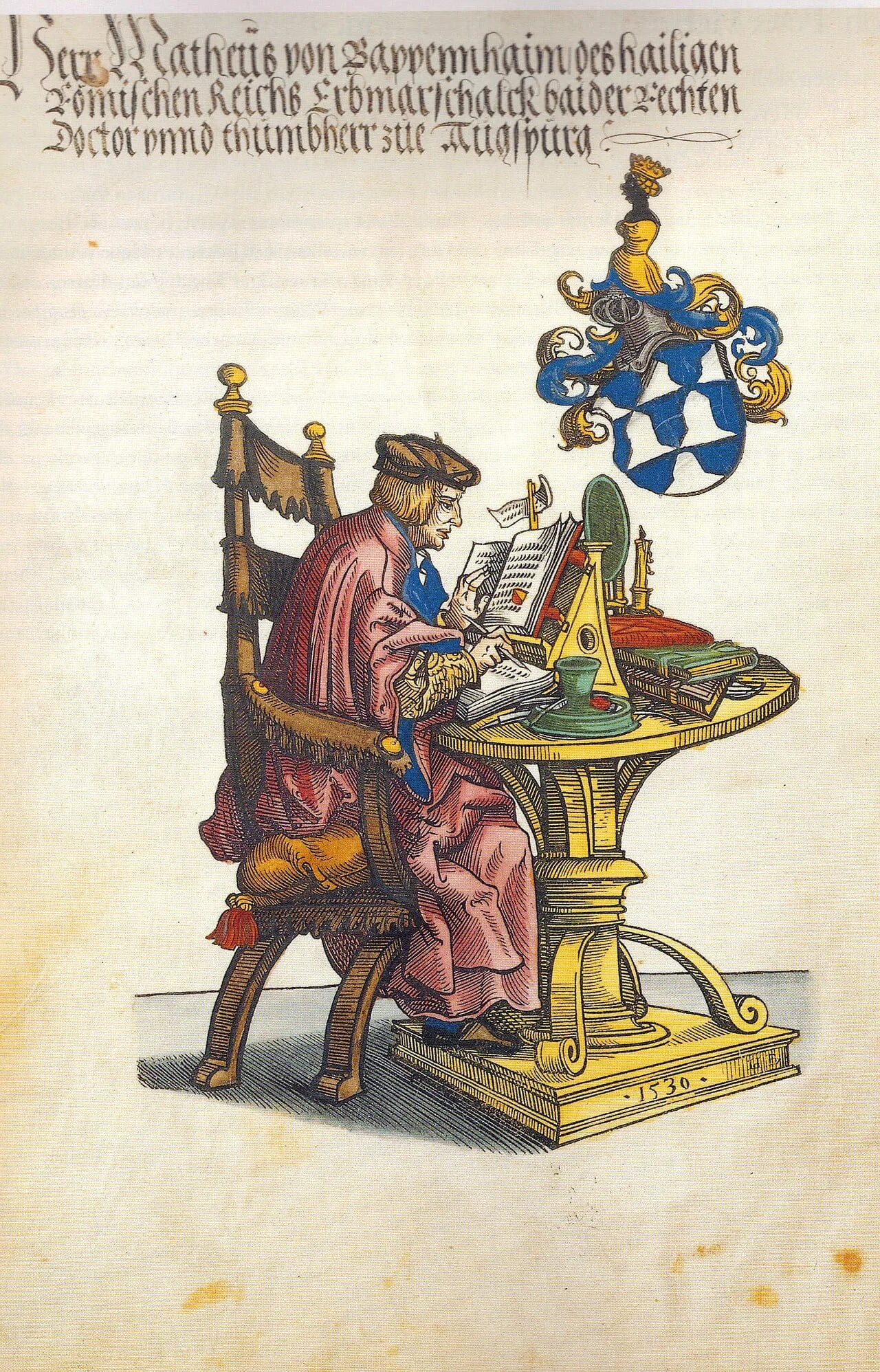 Porträt von Matthäus von Pappenheim (1458–1541) – Gedenkseite