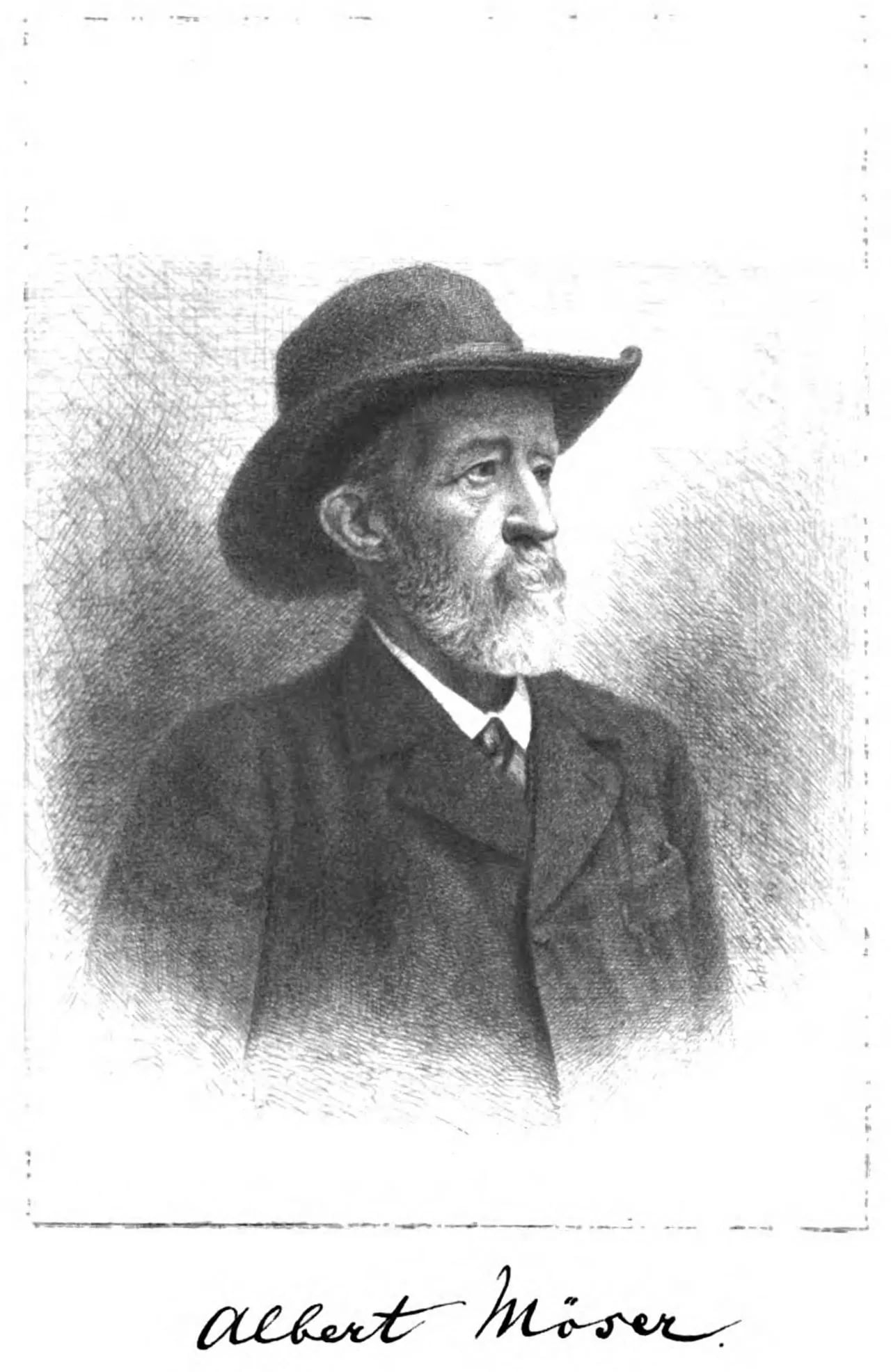 Portrait of Albert Möser (1835–1900) – memorial page
