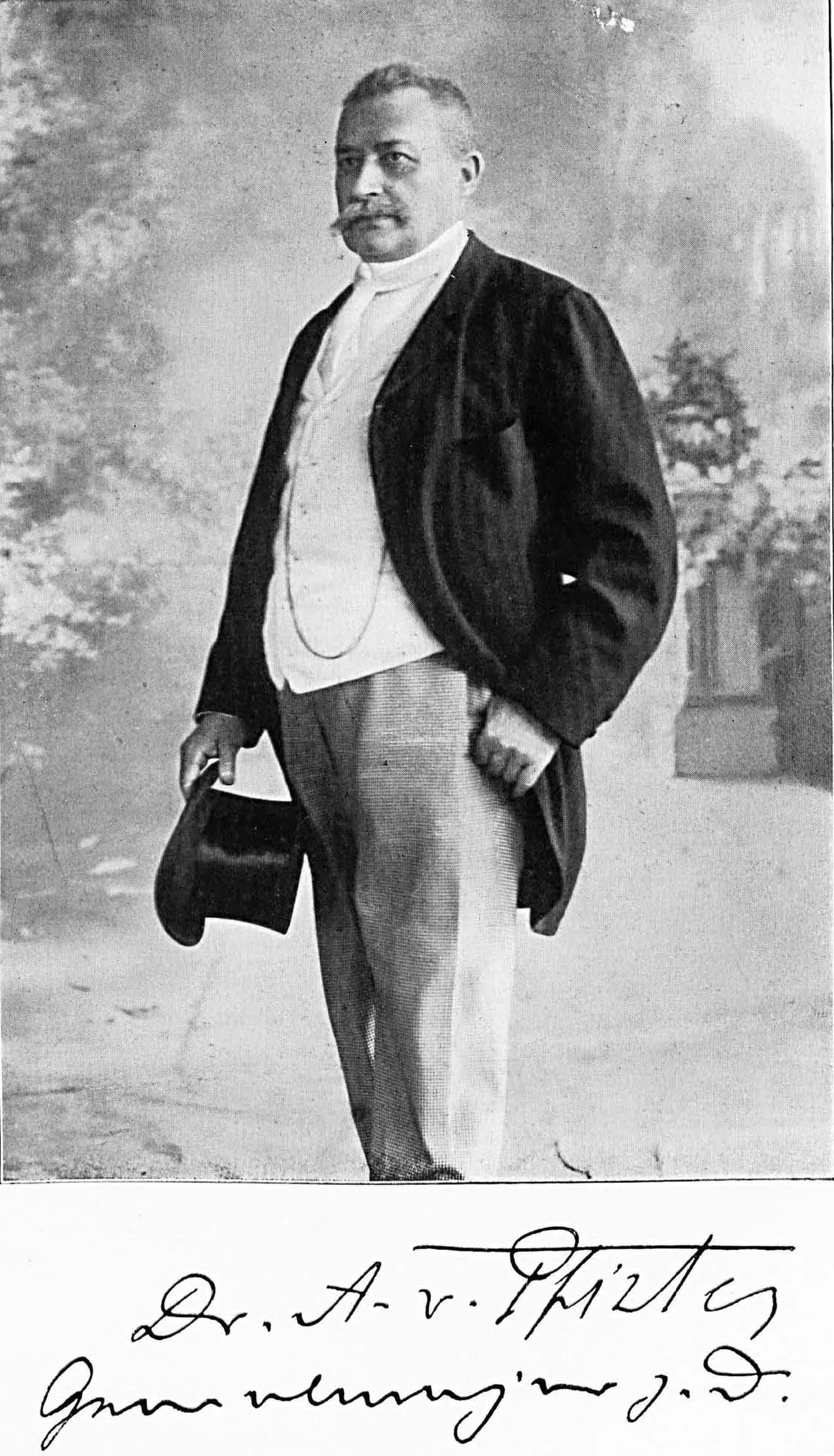 Porträt von Albert von Pfister (1839–1907) – Gedenkseite