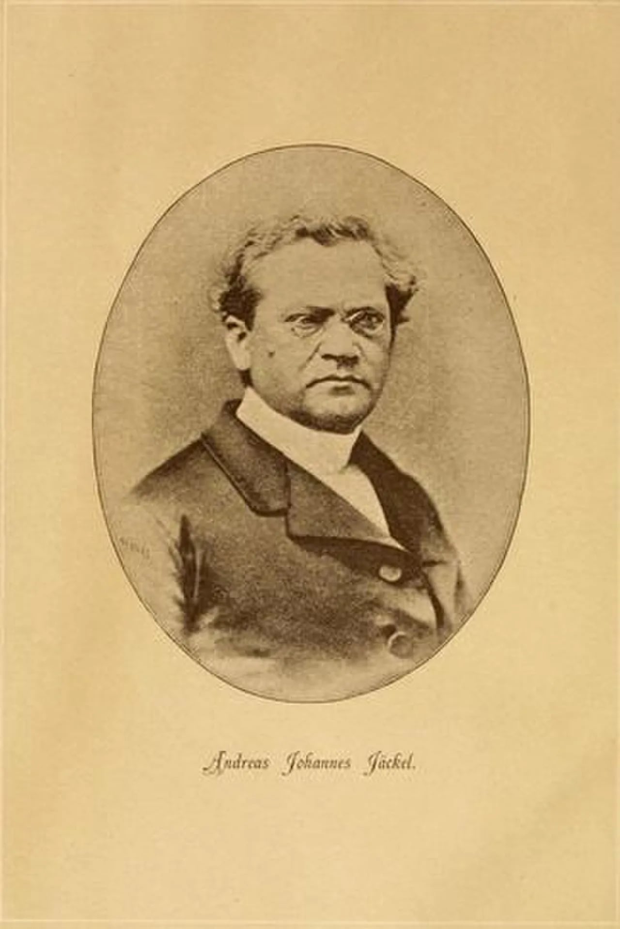 Porträt von Andreas Johannes Jäckel (1822–1885) – Gedenkseite
