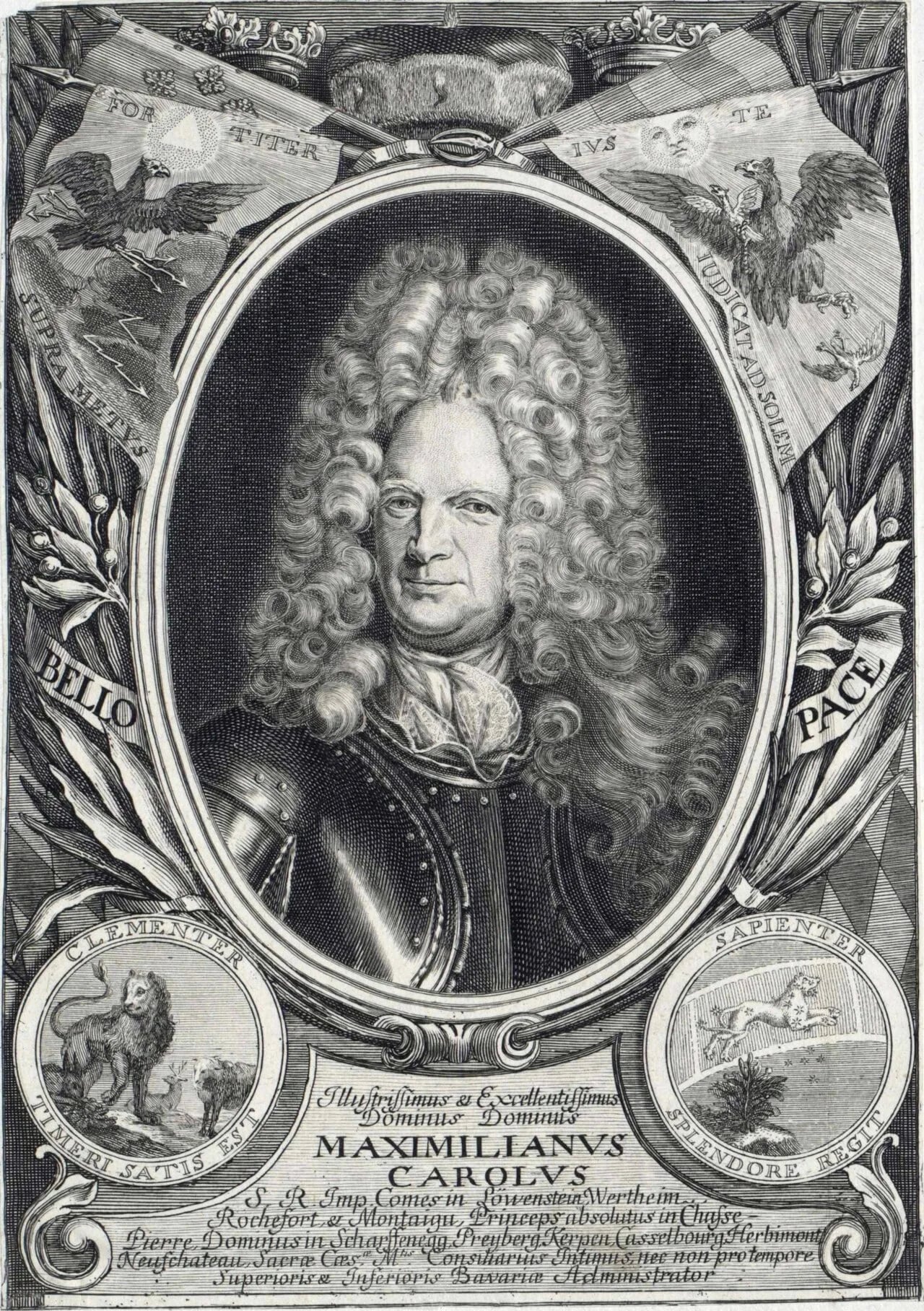 Porträt von Maximilian Karl (1656–1718) – Gedenkseite