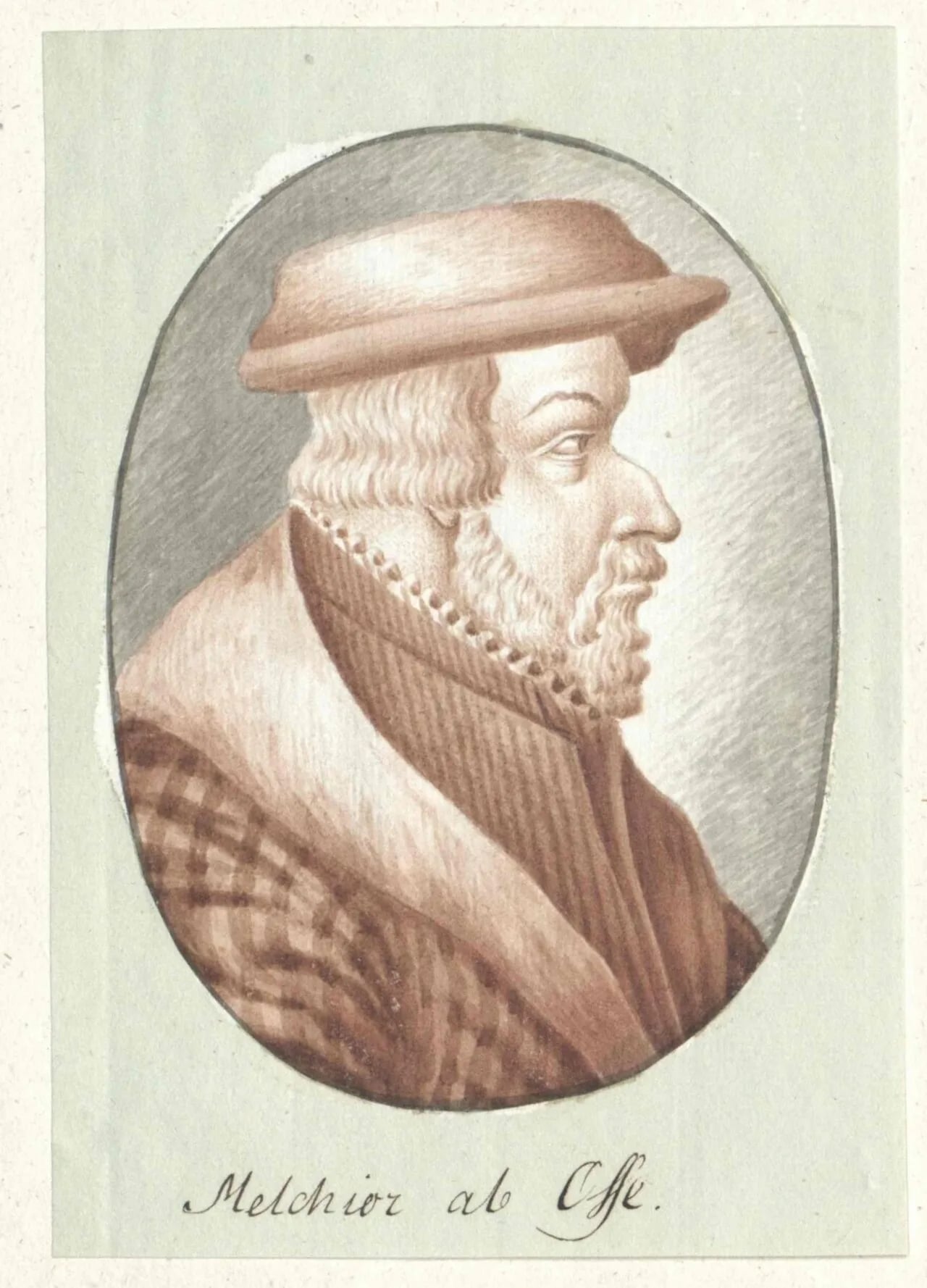 Porträt von Melchior von Ossa (1506–1557) – Gedenkseite