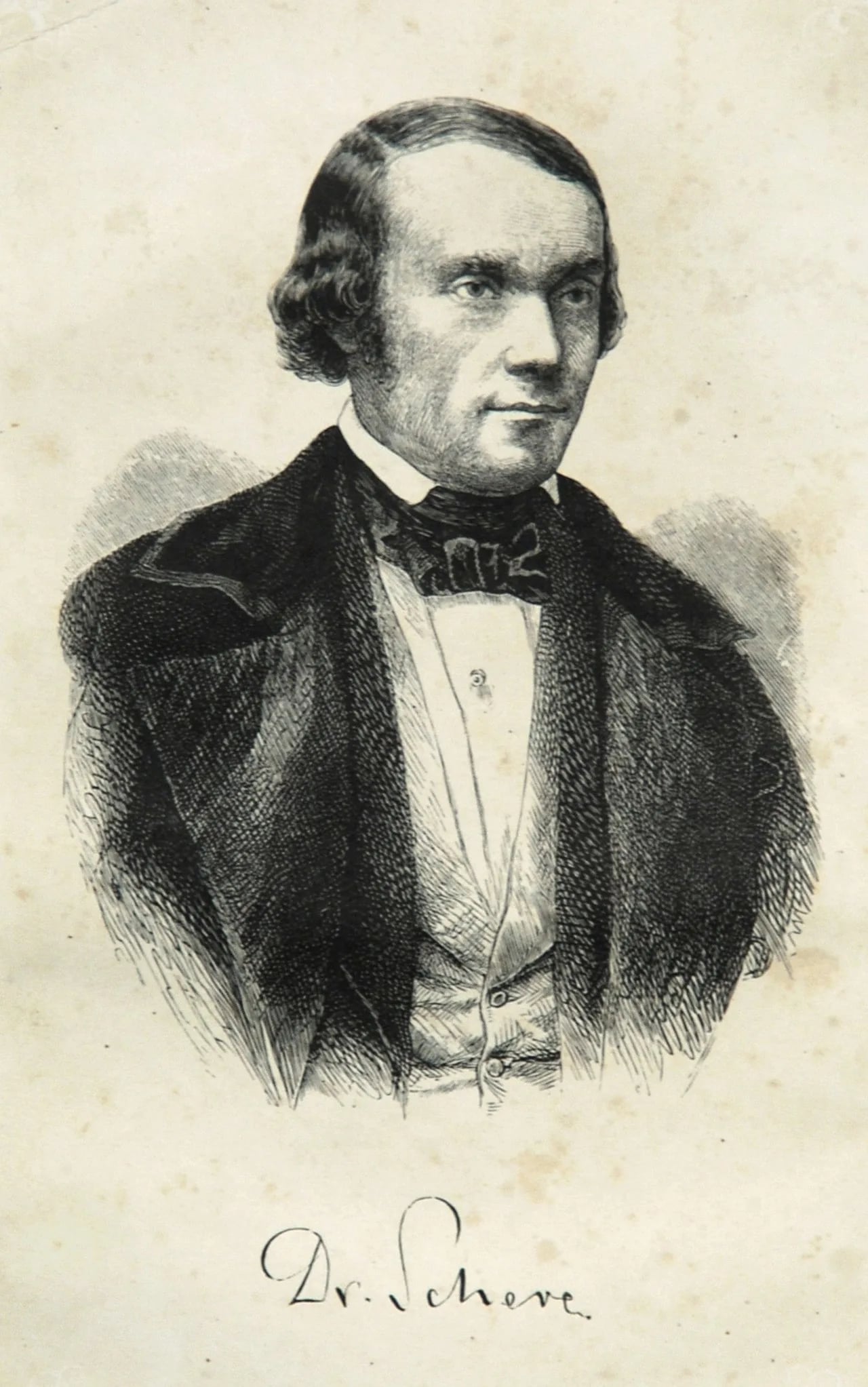 Portrait of Gustav Scheve (1810–1880) – memorial page