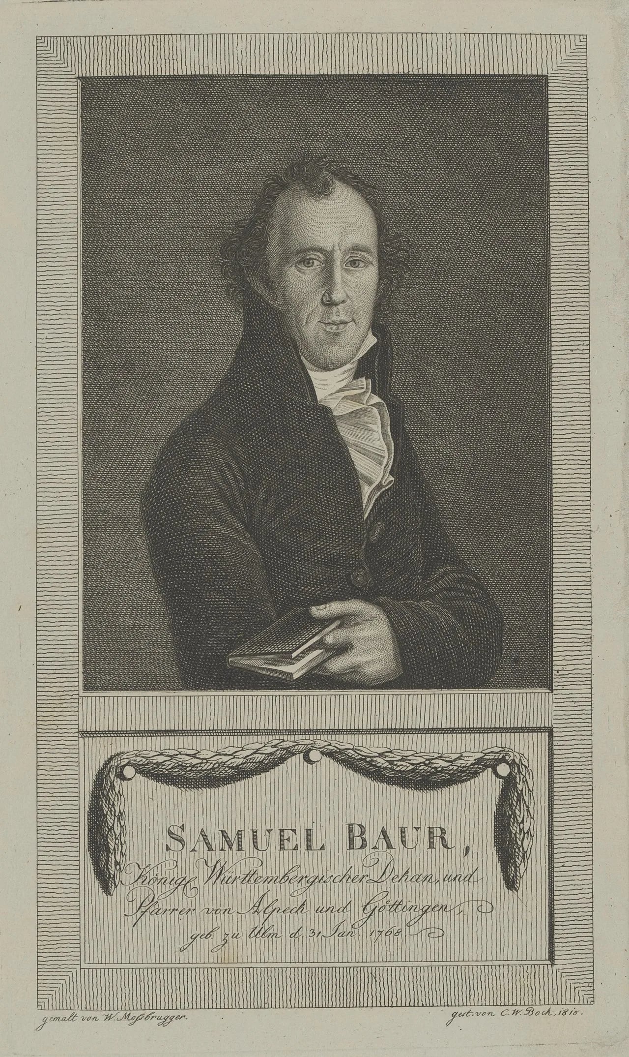 Porträt von Samuel Baur (1768–1832) – Gedenkseite