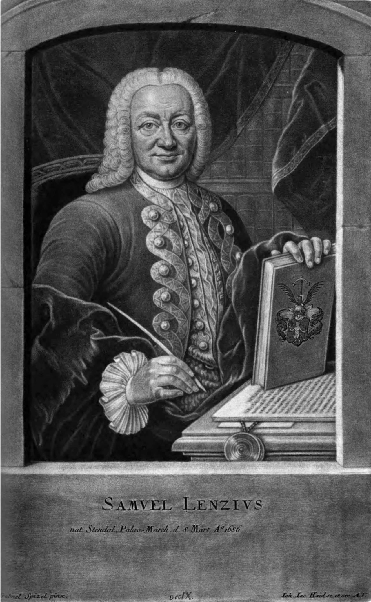 Portrait of Samuel Lenz (1686–1764) – memorial page