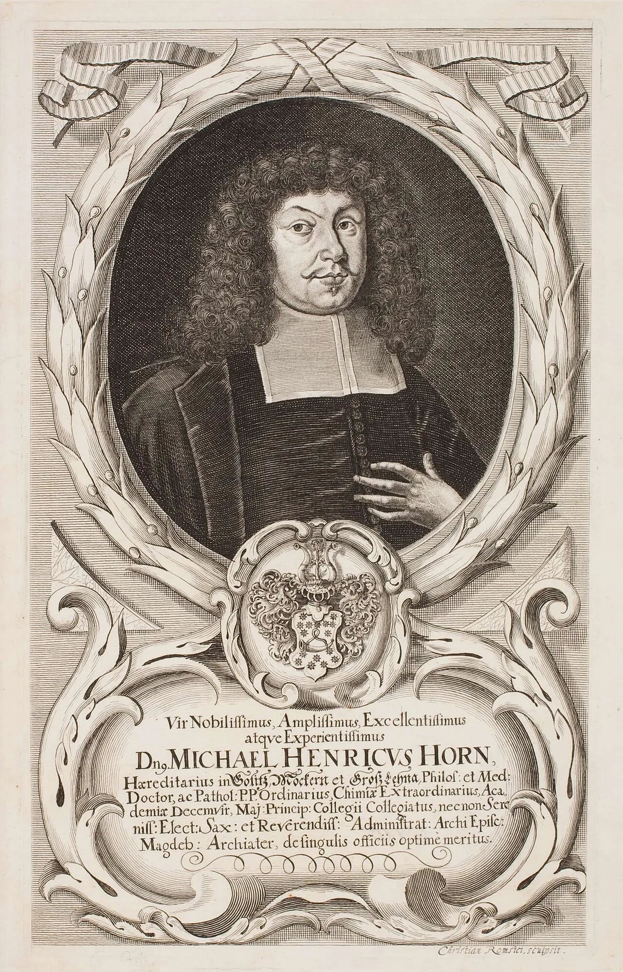 Portrait of Michael Heinrich Horn (1623–1681) – memorial page