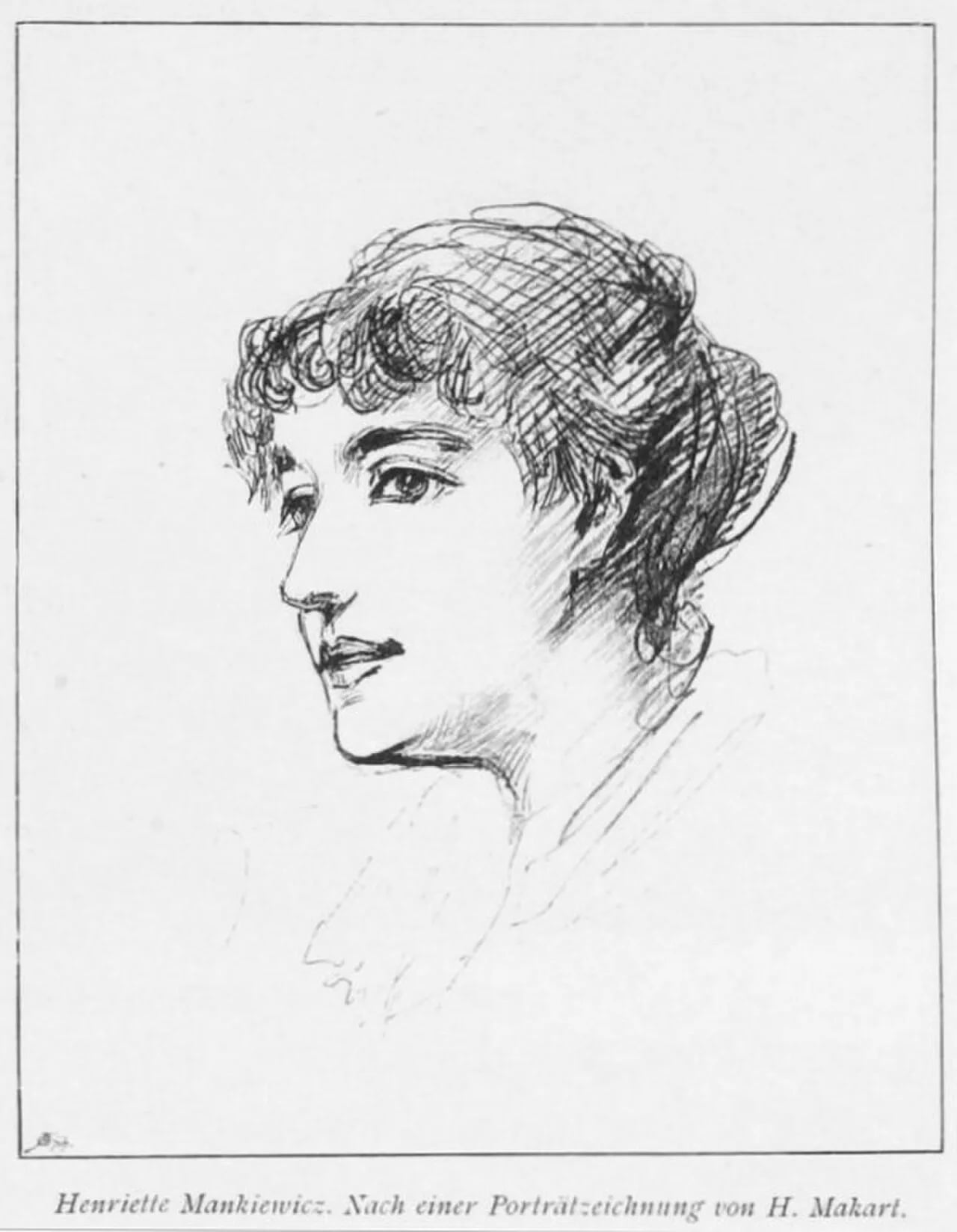 Porträt von Henriette Mankiewicz (1854–1906) – Gedenkseite
