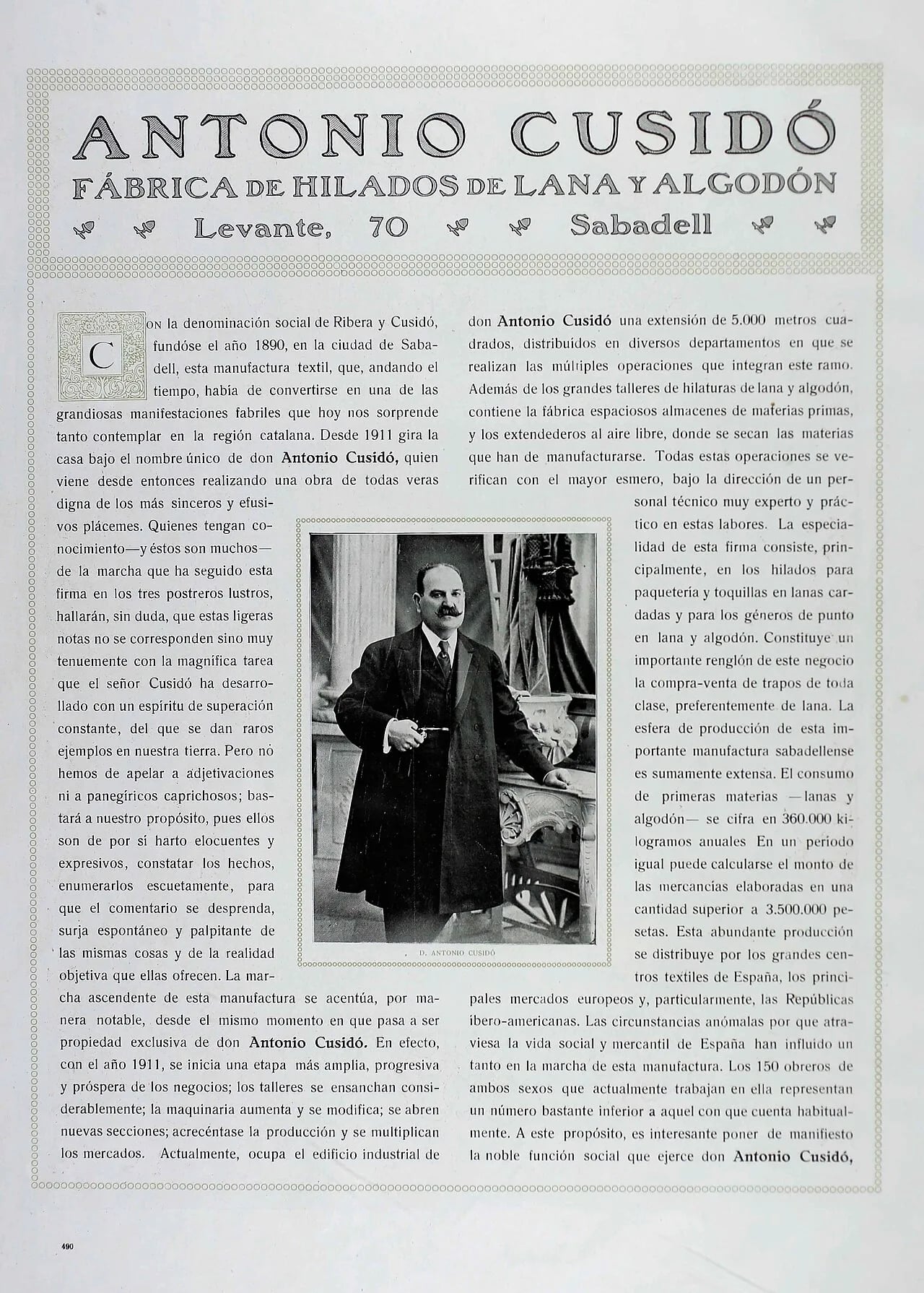 Portrait of Antoni Cusidó i Cañellas (1861–1929) – memorial page