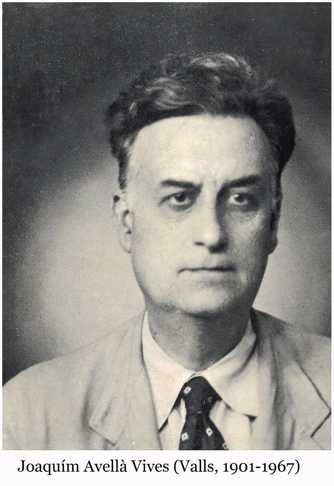 Porträt von Joaquim Avellà i Vives (1901–1967) – Gedenkseite