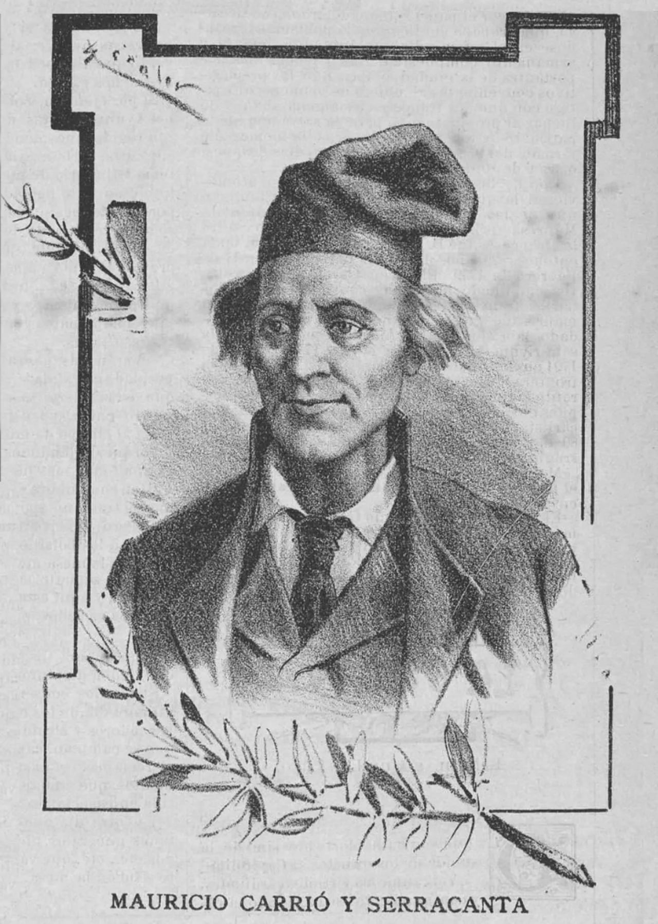 Porträt von Maurici Carrió i Serracanta (1779–1859) – Gedenkseite