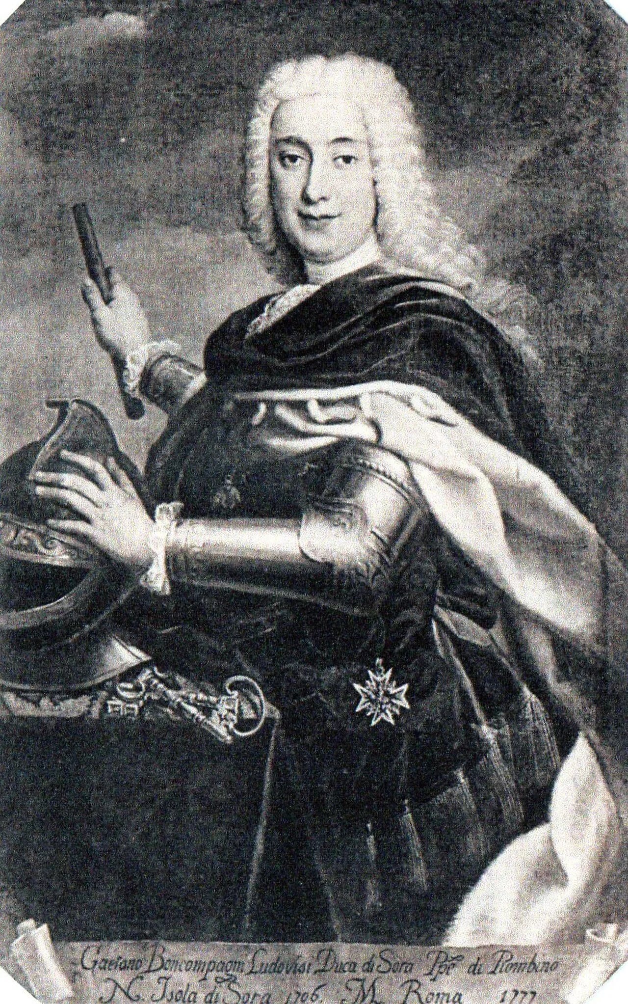 Porträt von Gaetano Boncompagni Ludovisi, duca di Sora, principe di Piombino (1706–1777) – Gedenkseite