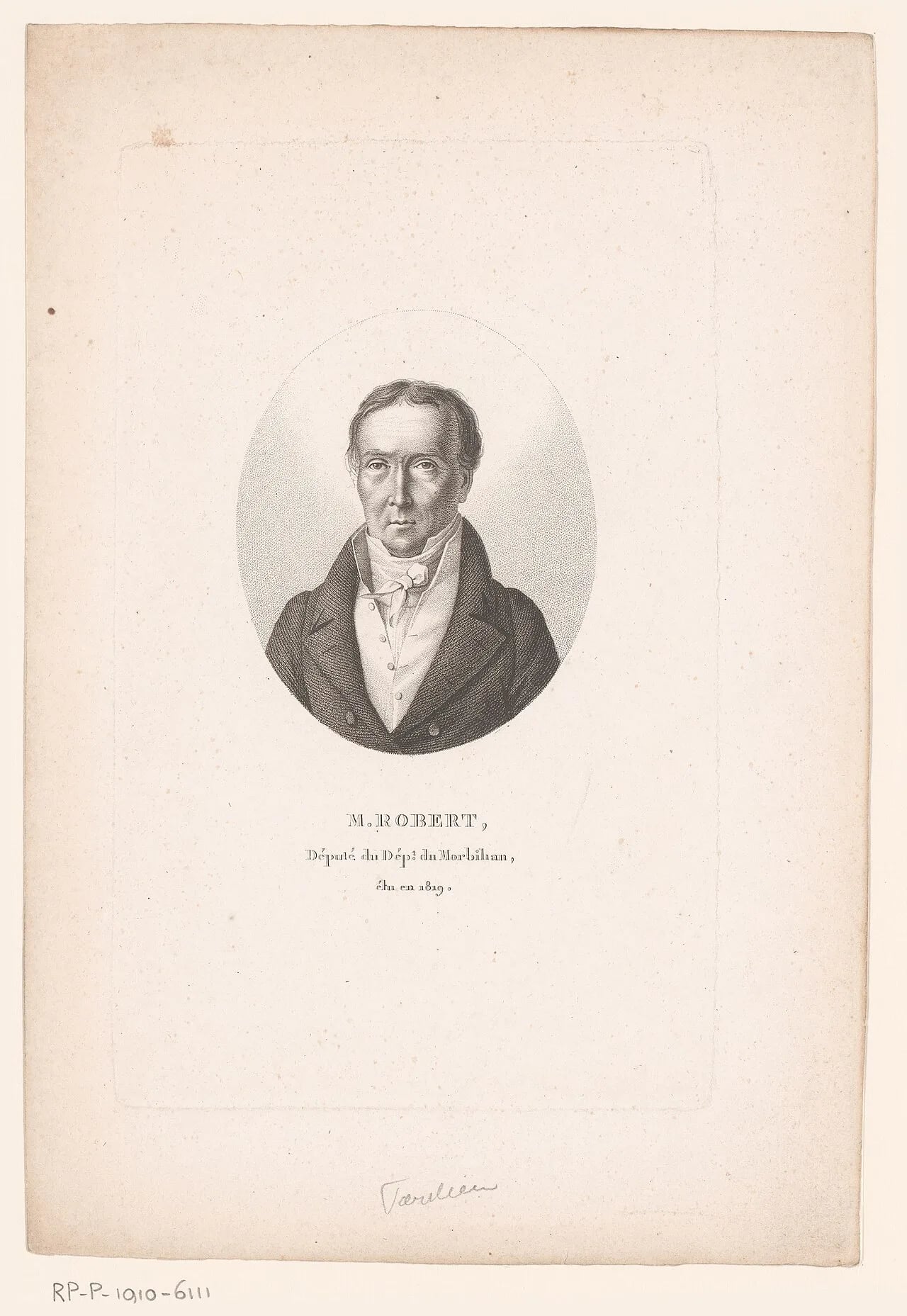 Portrait of René Mathurin Robert (1761–1852) – memorial page