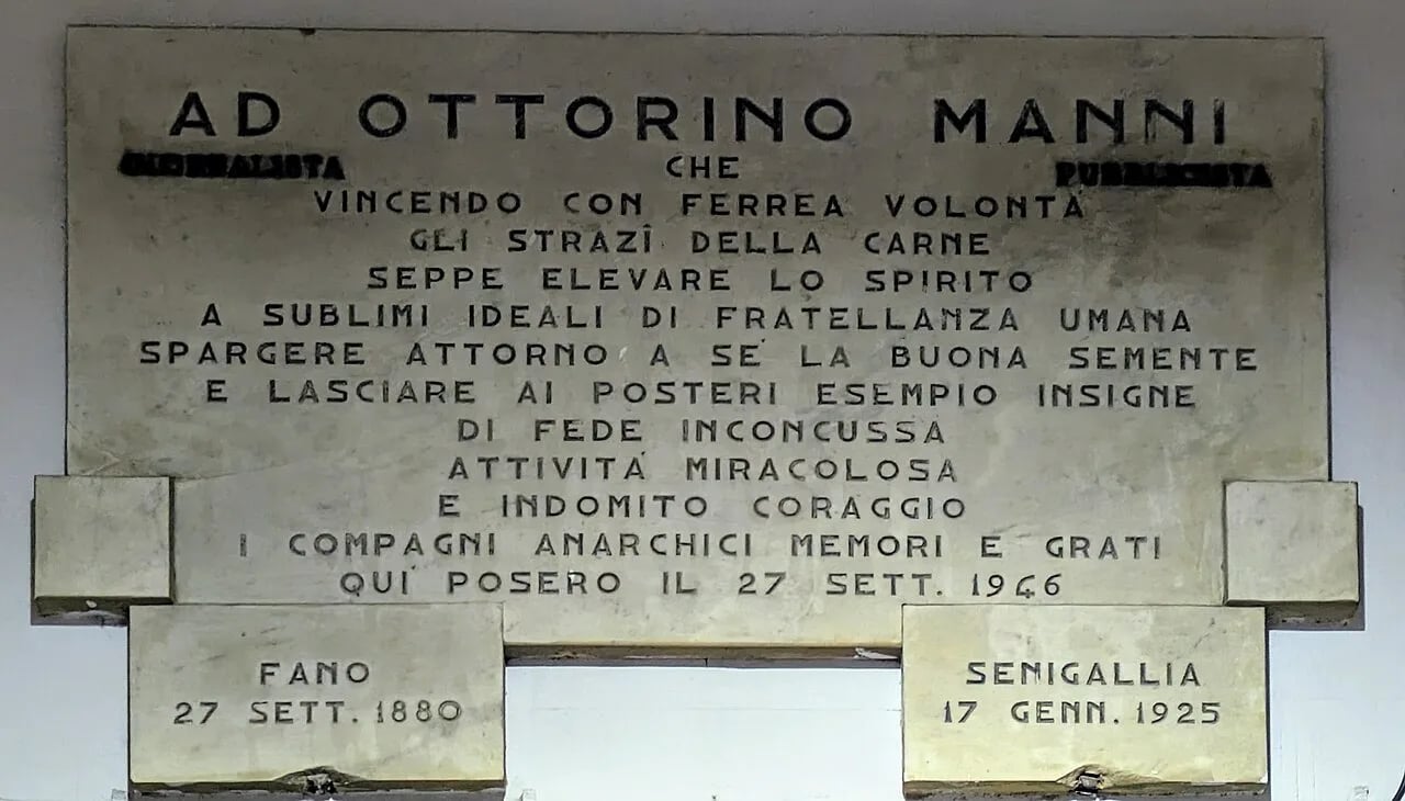 Portrait of Ottorino Manni (1880–1925) – memorial page