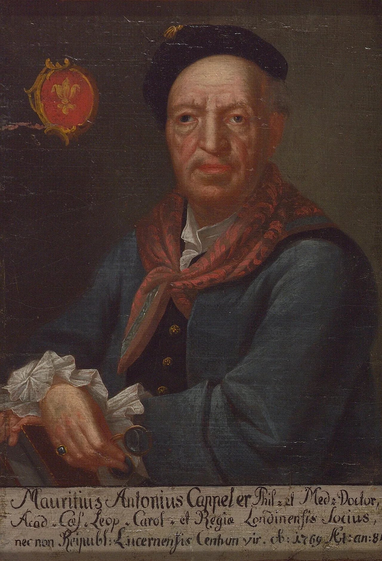 Porträt von Moritz Anton Kappeler (1685–1769) – Gedenkseite