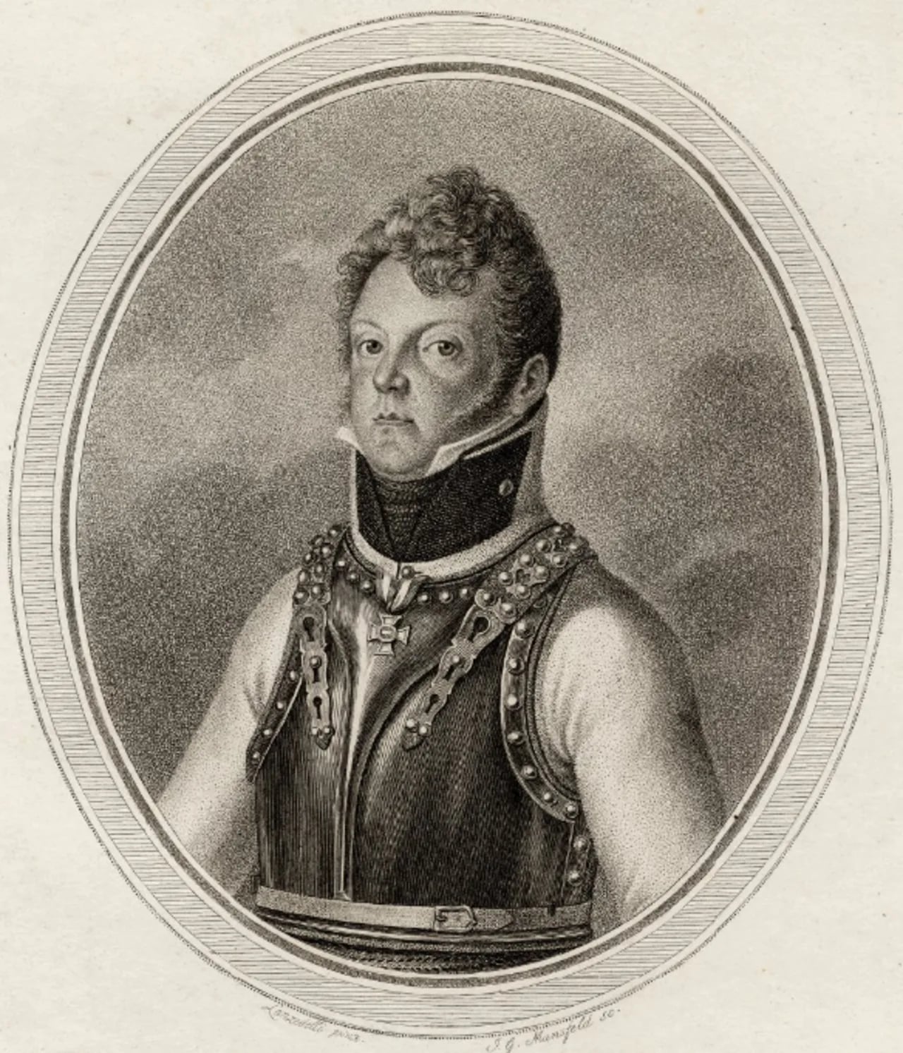 Porträt von Moritz von Liechtenstein (1775–1819) – Gedenkseite