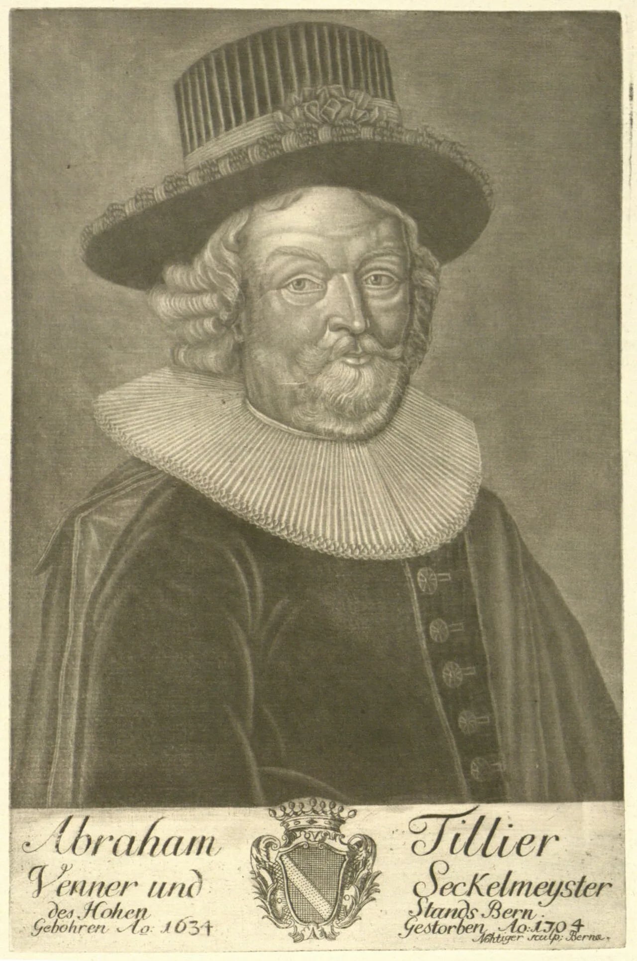 Porträt von Abraham Tillier (1634–1704) – Gedenkseite