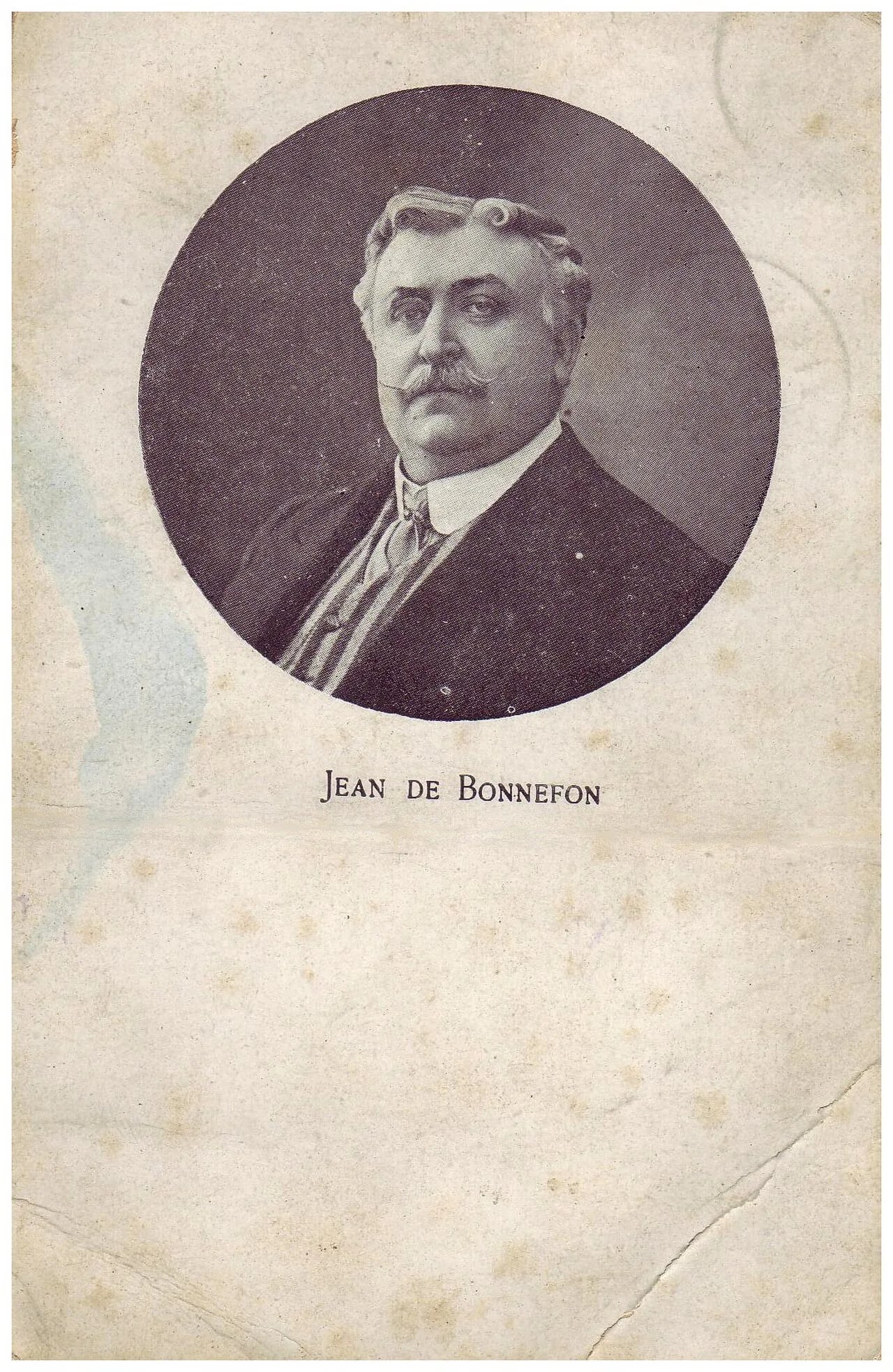 Porträt von Jean de Bonnefon (1866–1928) – Gedenkseite