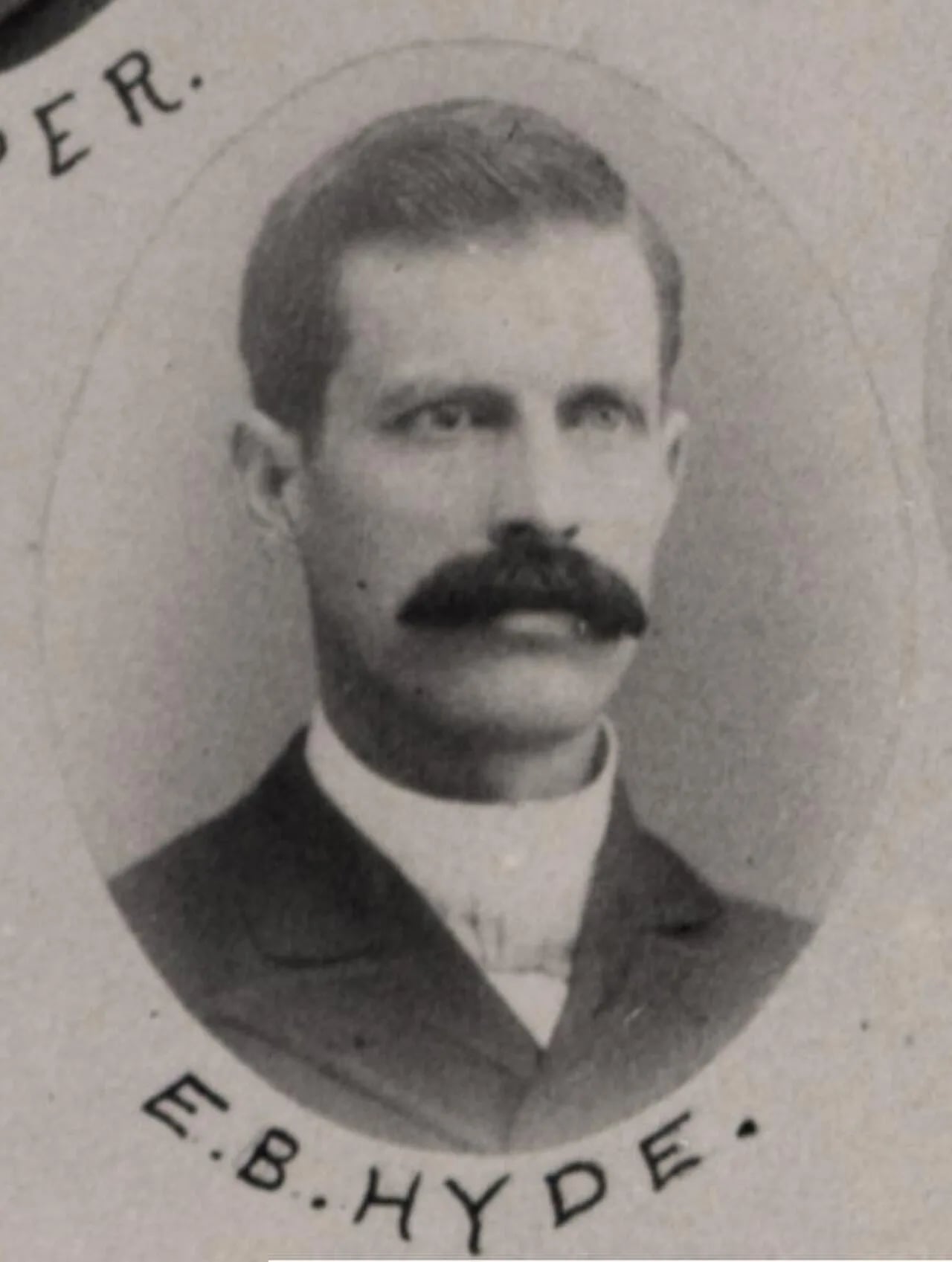 Porträt von E. B. Hyde (1849–1917) – Gedenkseite