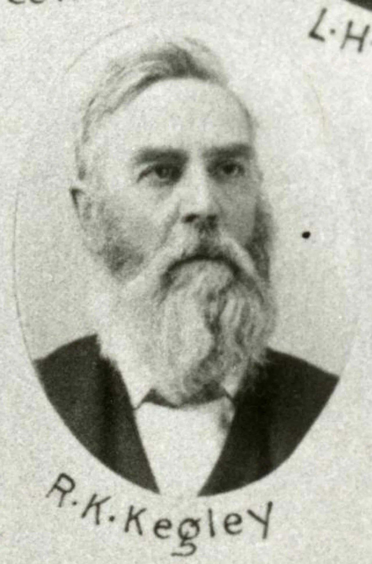 Porträt von R. K. Kegley (1828–1903) – Gedenkseite