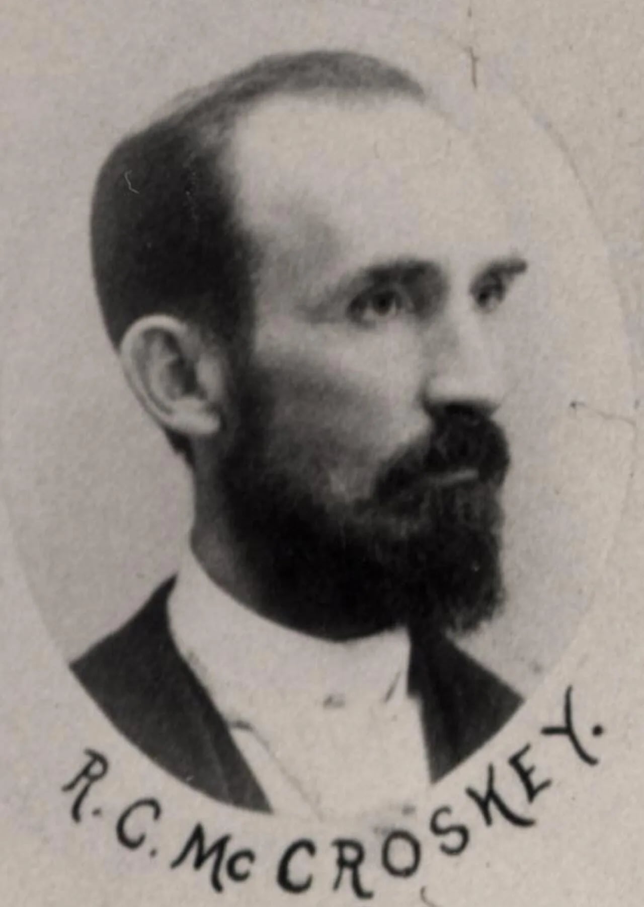 Portrait of R. C. McCroskey (1845–1922) – memorial page