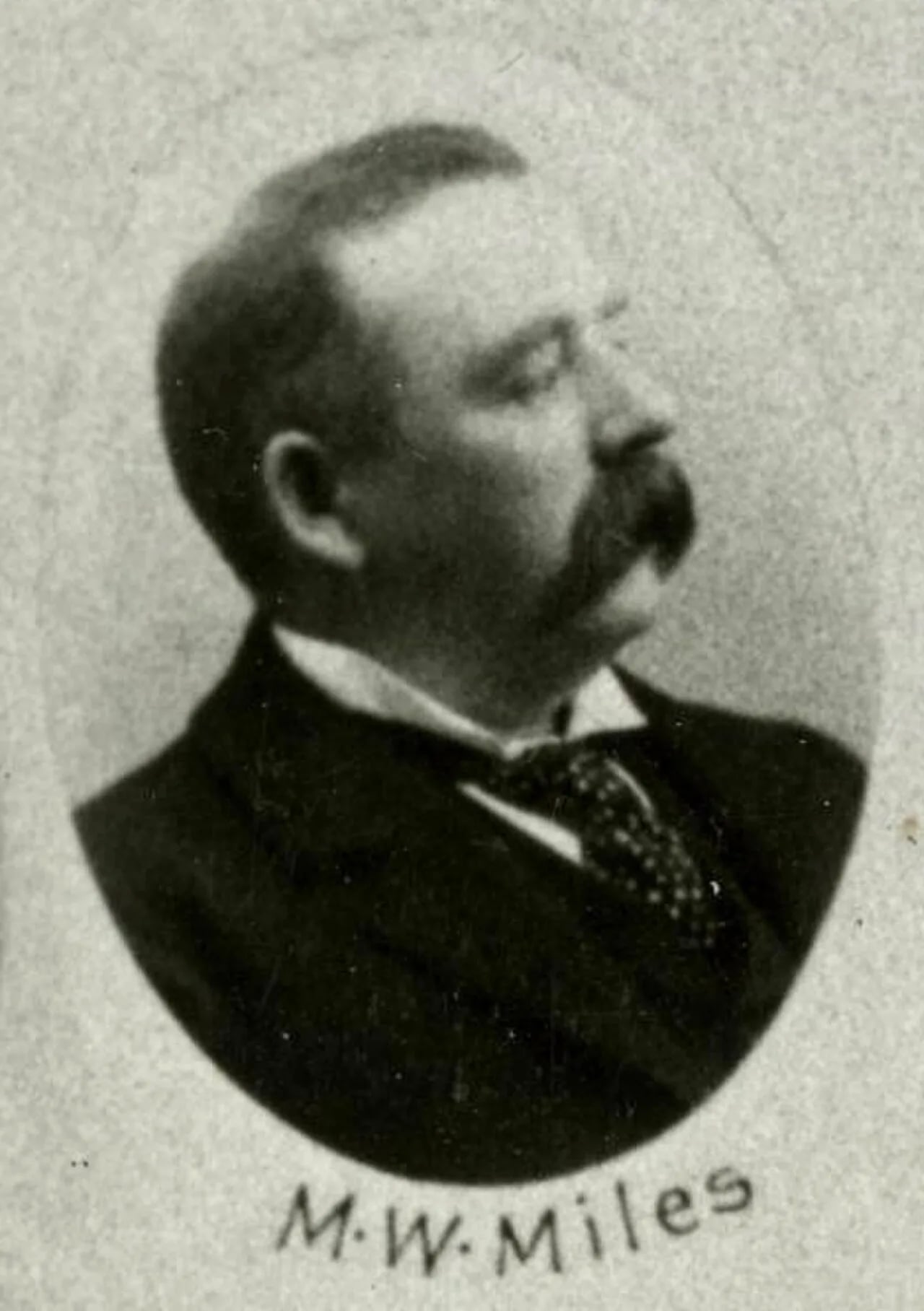 Portrait of M. W. Miles (1850–1901) – memorial page