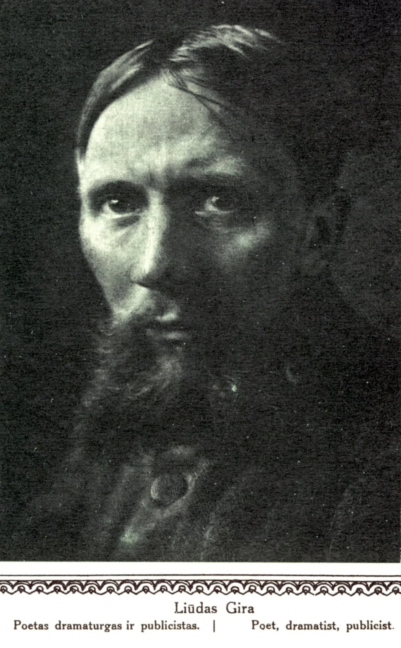 Portrait of Liudas Gira (1884–1946) – memorial page