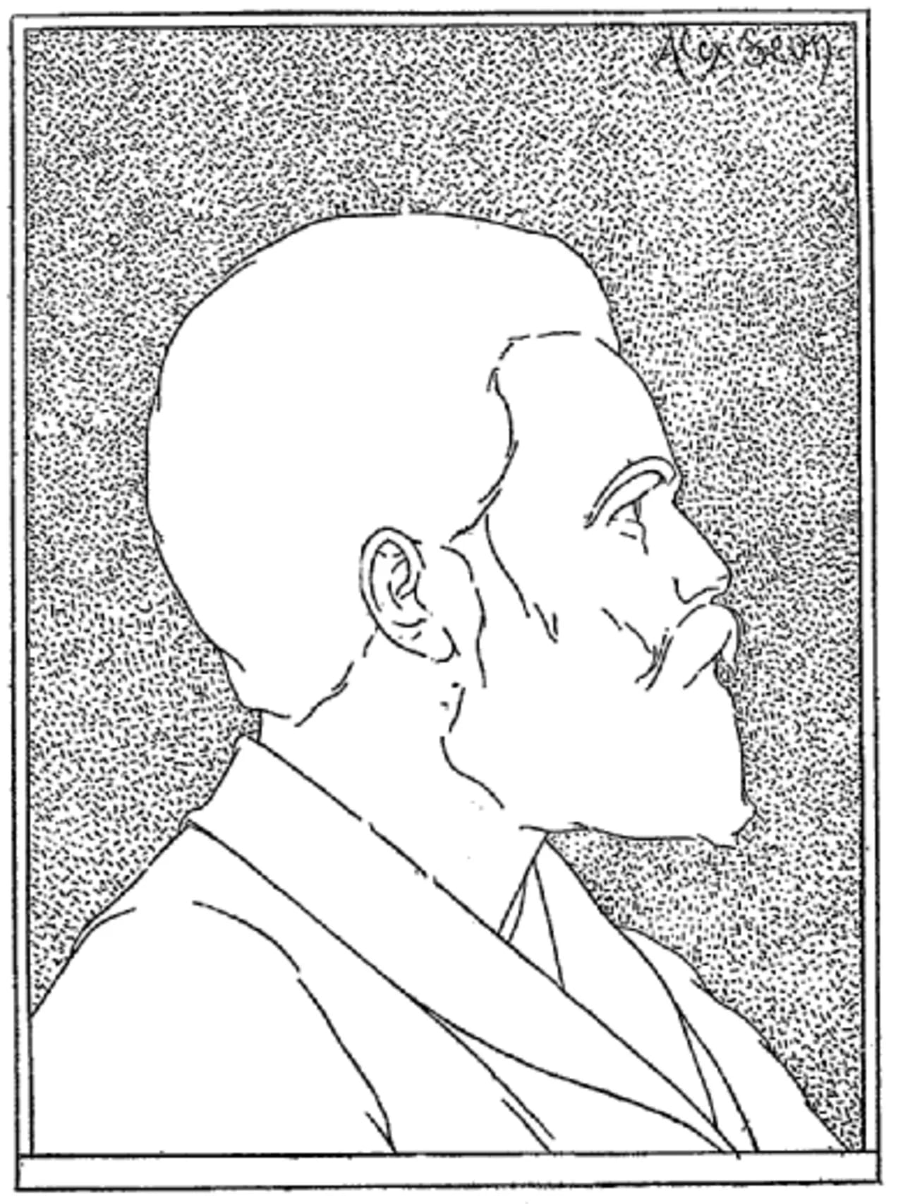 Porträt von Alexandre Séon (1855–1917) – Gedenkseite