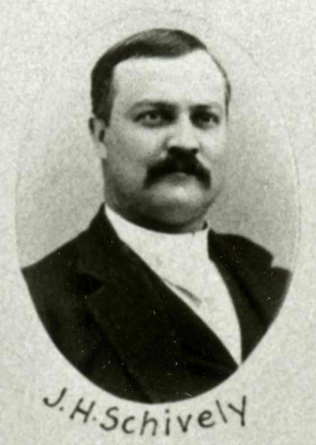 Portrait of J. H. Schively (1848–1934) – memorial page